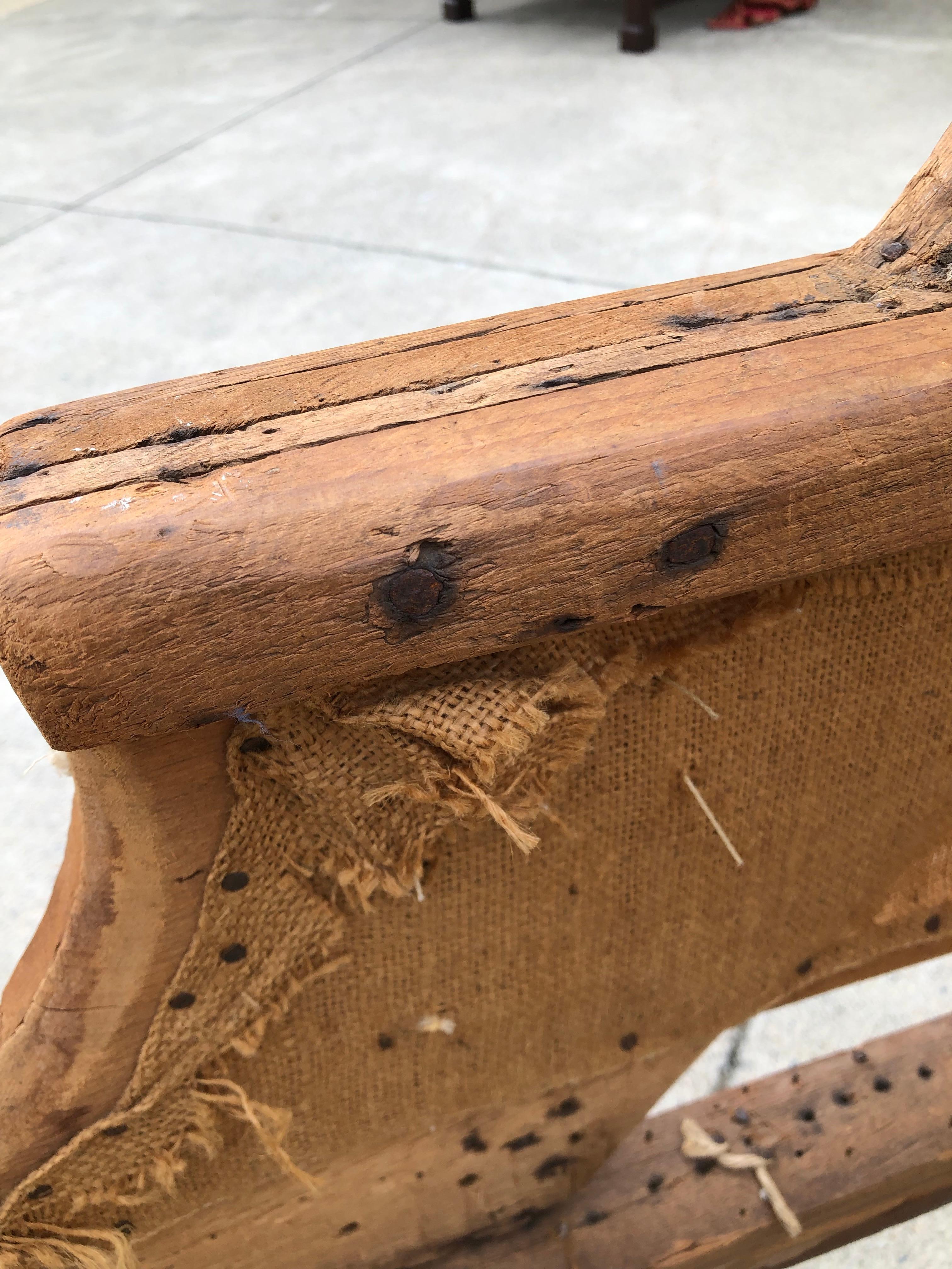 Mid-18th Century Wing Chair Queen Ann Philadelphia Trifid Feet Carved Shell Knees, circa 1770 For Sale