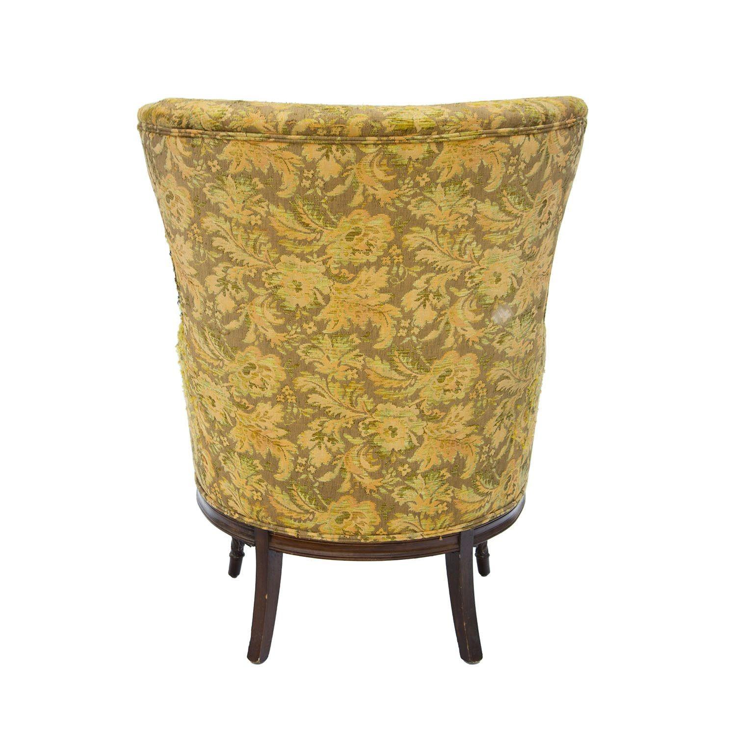 Wing Chair with Carved Frame Style of Maison Jansen 2