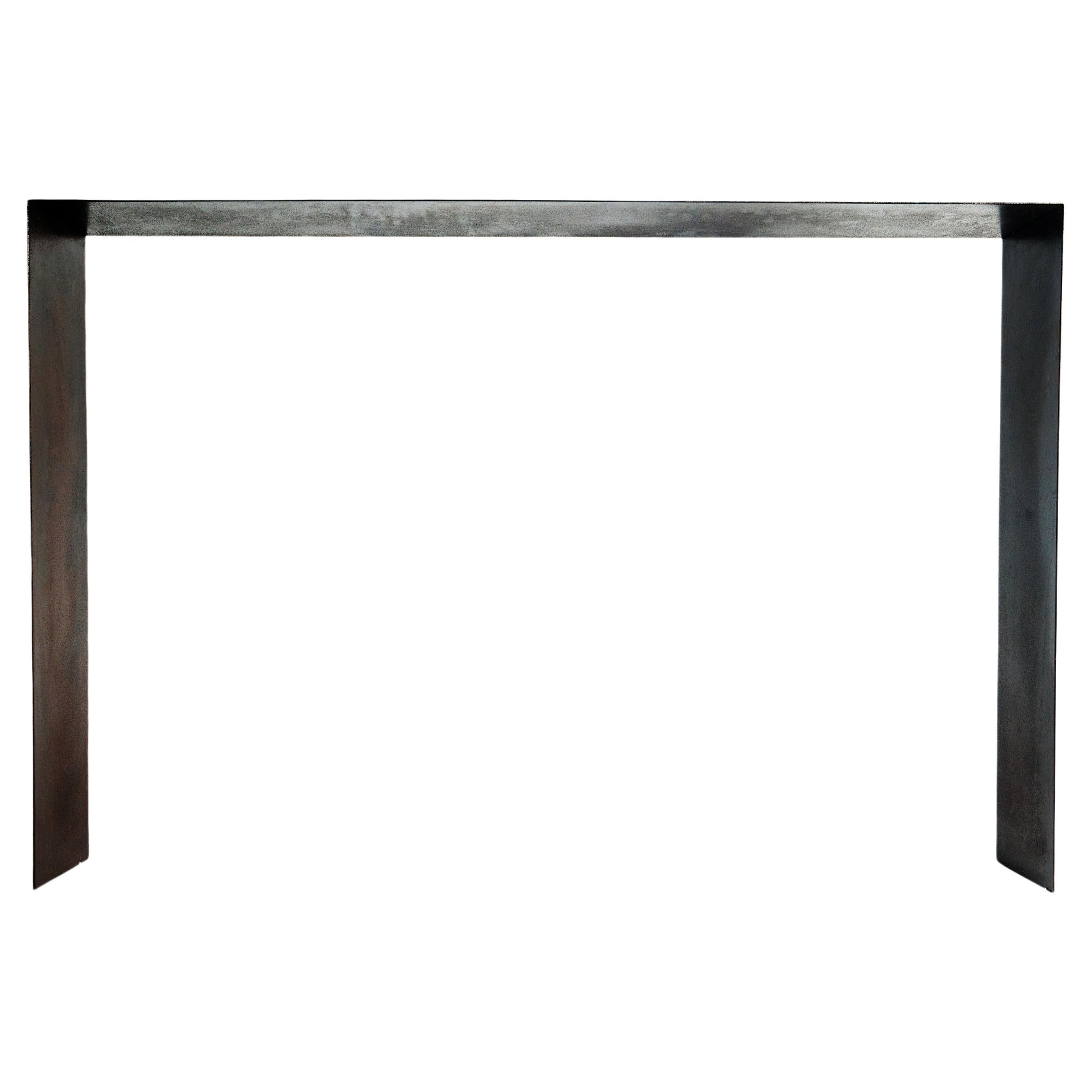 Available for viewing at the Elan Atelier NYC showroom. In stock, immediately available for pick up.

Steel console with textural linen top and sides. The lacquered linen surface is very durable and it has a wonderful textural feel.

Dimensions/
W