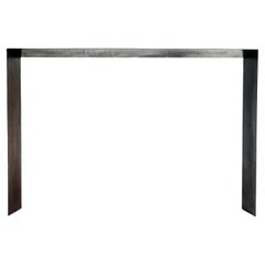 Industrial Wing Console in Steel and Textural Linen by Elan Atelier (Preorder)