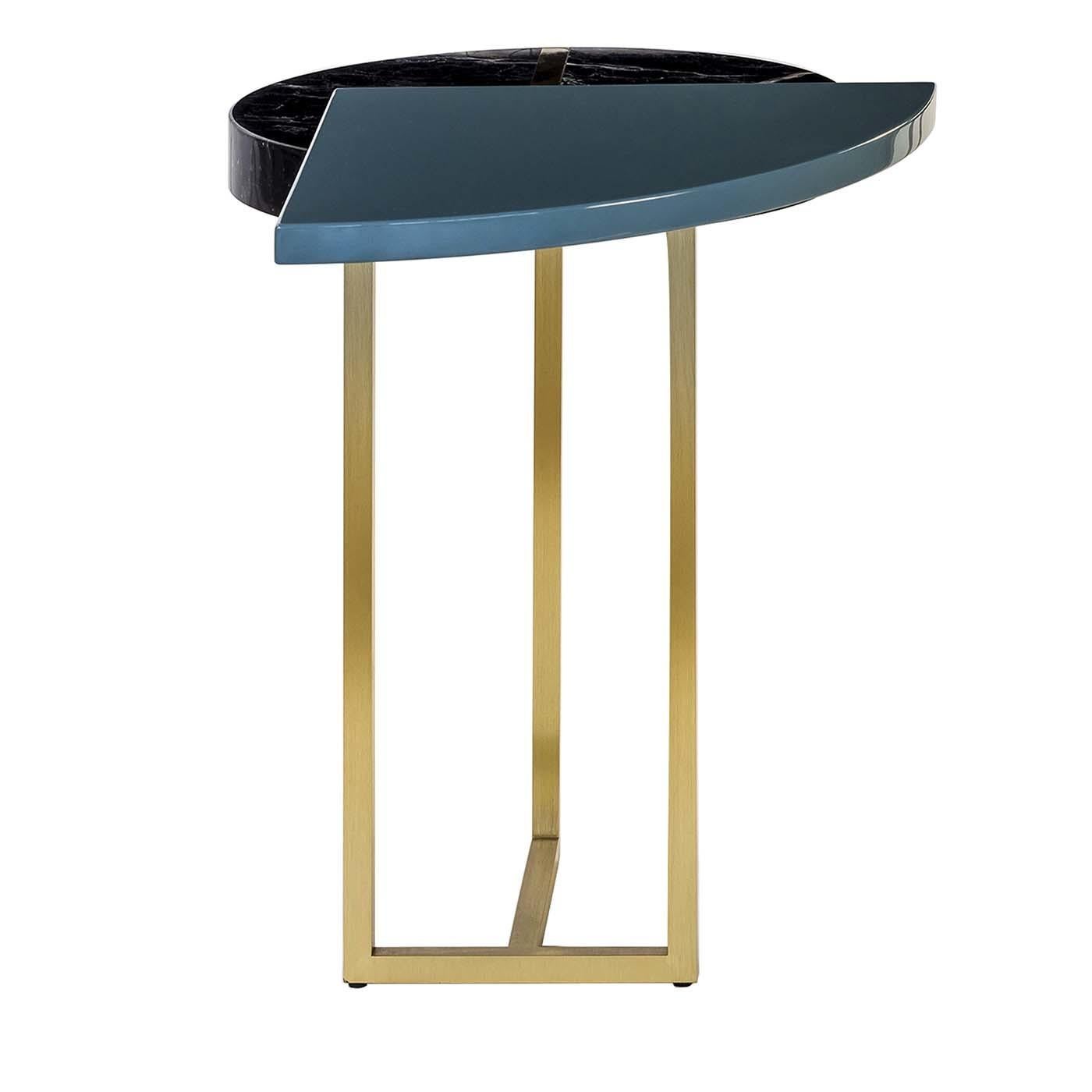 Modern Wing End Blue Table