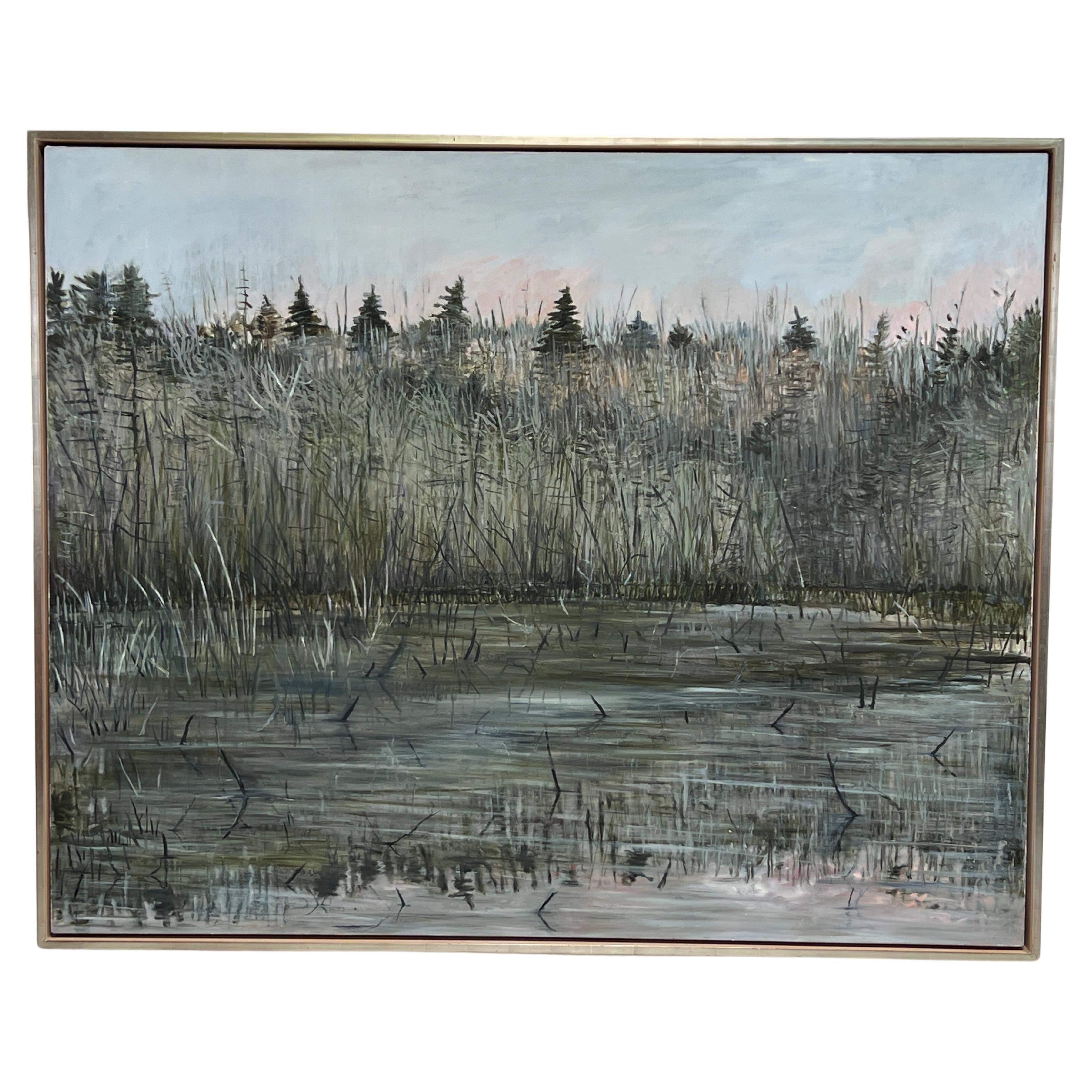 Wing Rd., Landscape Painting by Nancy Brett  For Sale