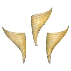 Vintage Wing Sconces by Vistosi, 3 Available
