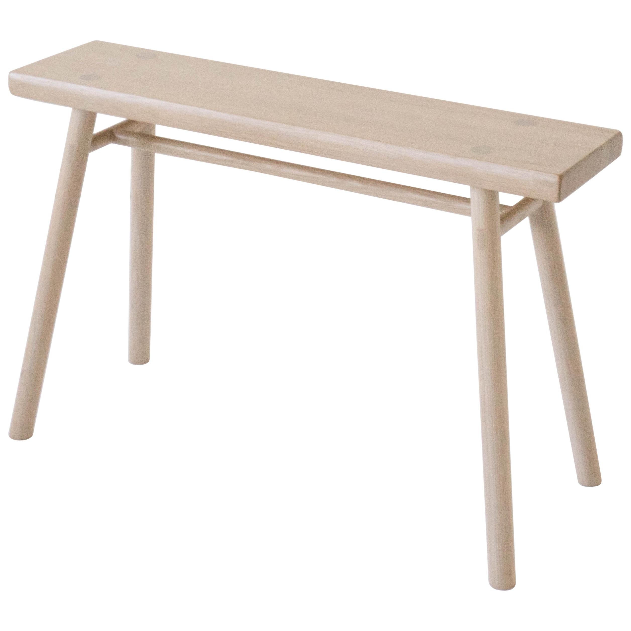 Wing Stand by Sun at Six, Nude: Minimalist Stool / Bench / Side Table in Wood