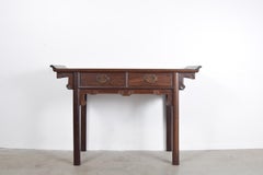 Wing Top Chinese Alter Table in Wenge