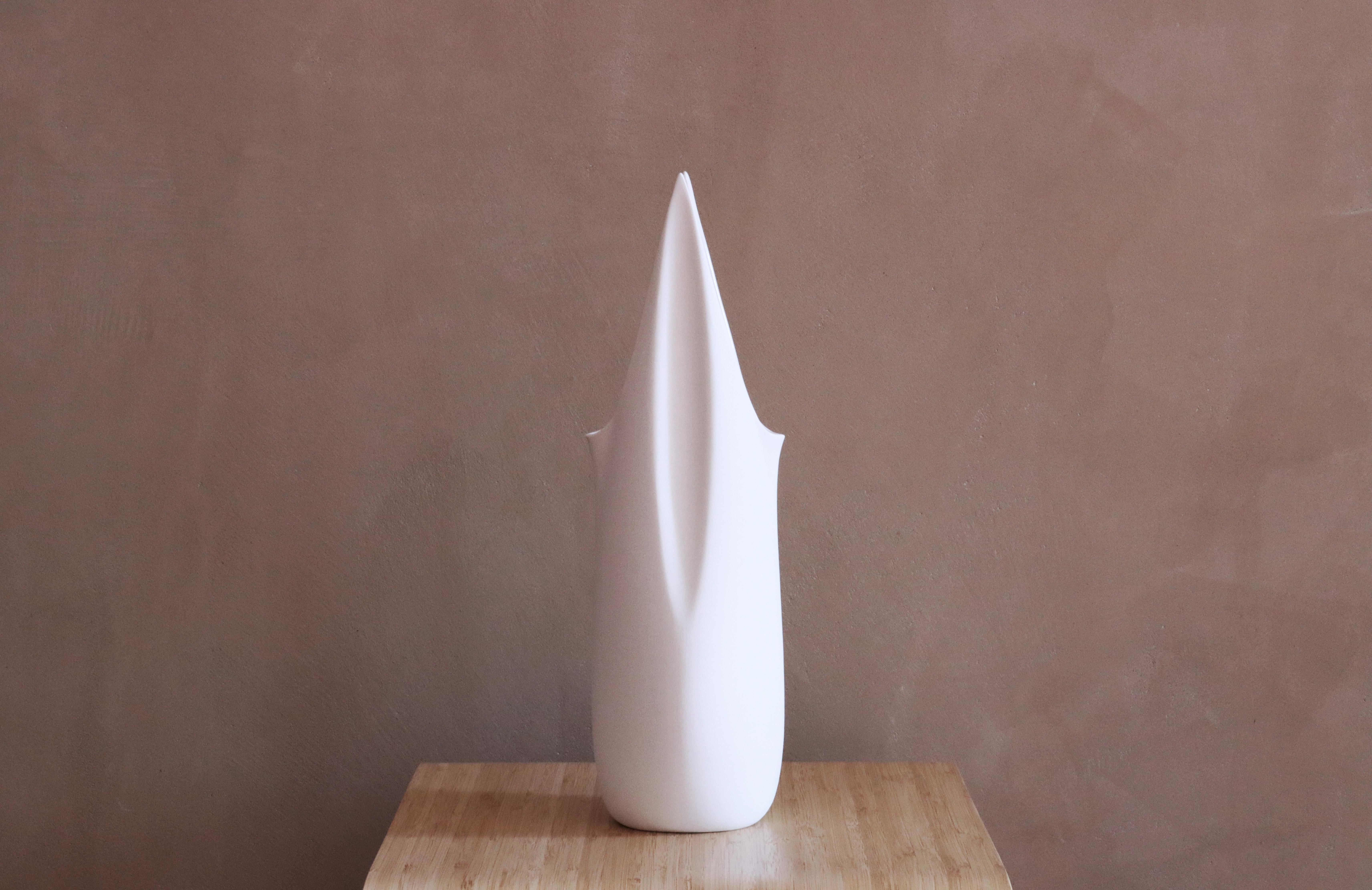 Introducing the Wing Water Vessel, a versatile piece that is sure to elevate your dining table or living space. This unique vessel serves as both a water vessel and a vase, making it perfect for showcasing a stunning flower arrangement or simply