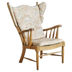 Wingback Armchair Attributed to Regan Møbelfabrik Aarhus, Denmark 1960s