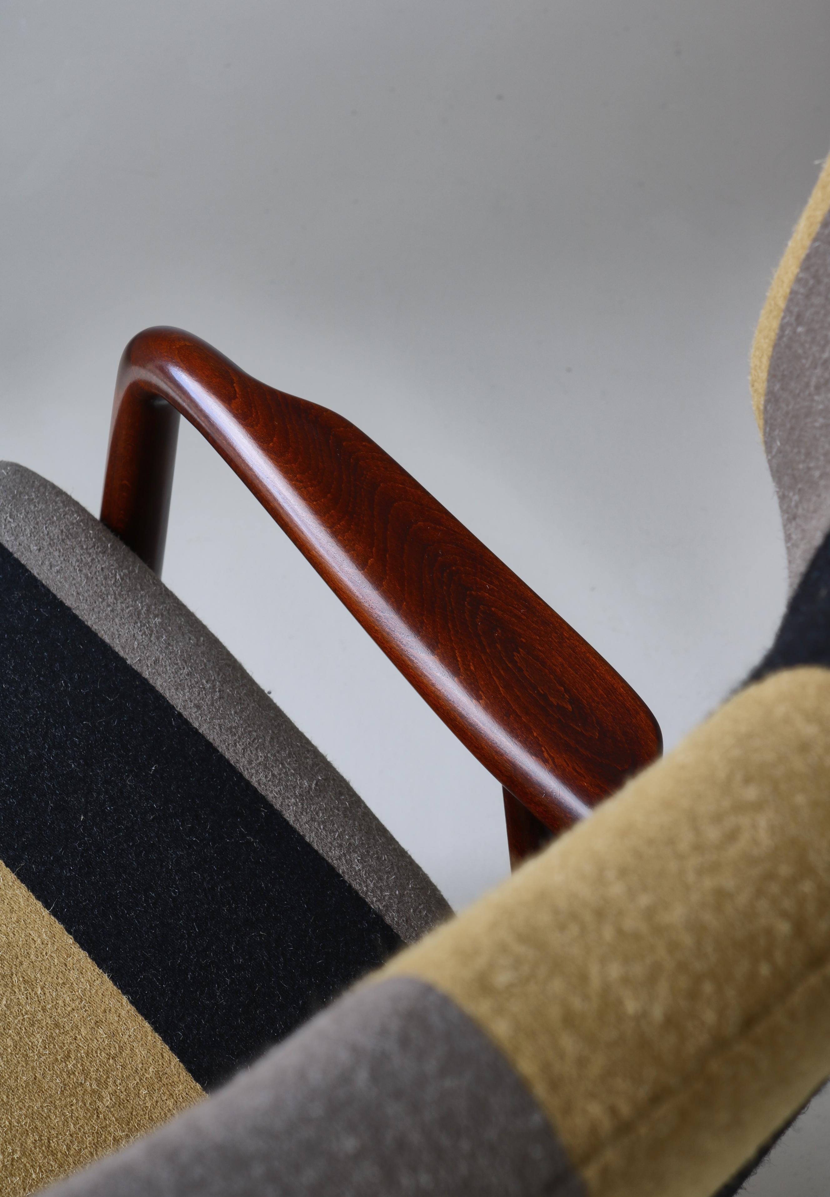 Fauteuil à dossier d'Eva et Nils Koppell pour Slagelse Møbelværk, Danemark, 1947 en vente 6