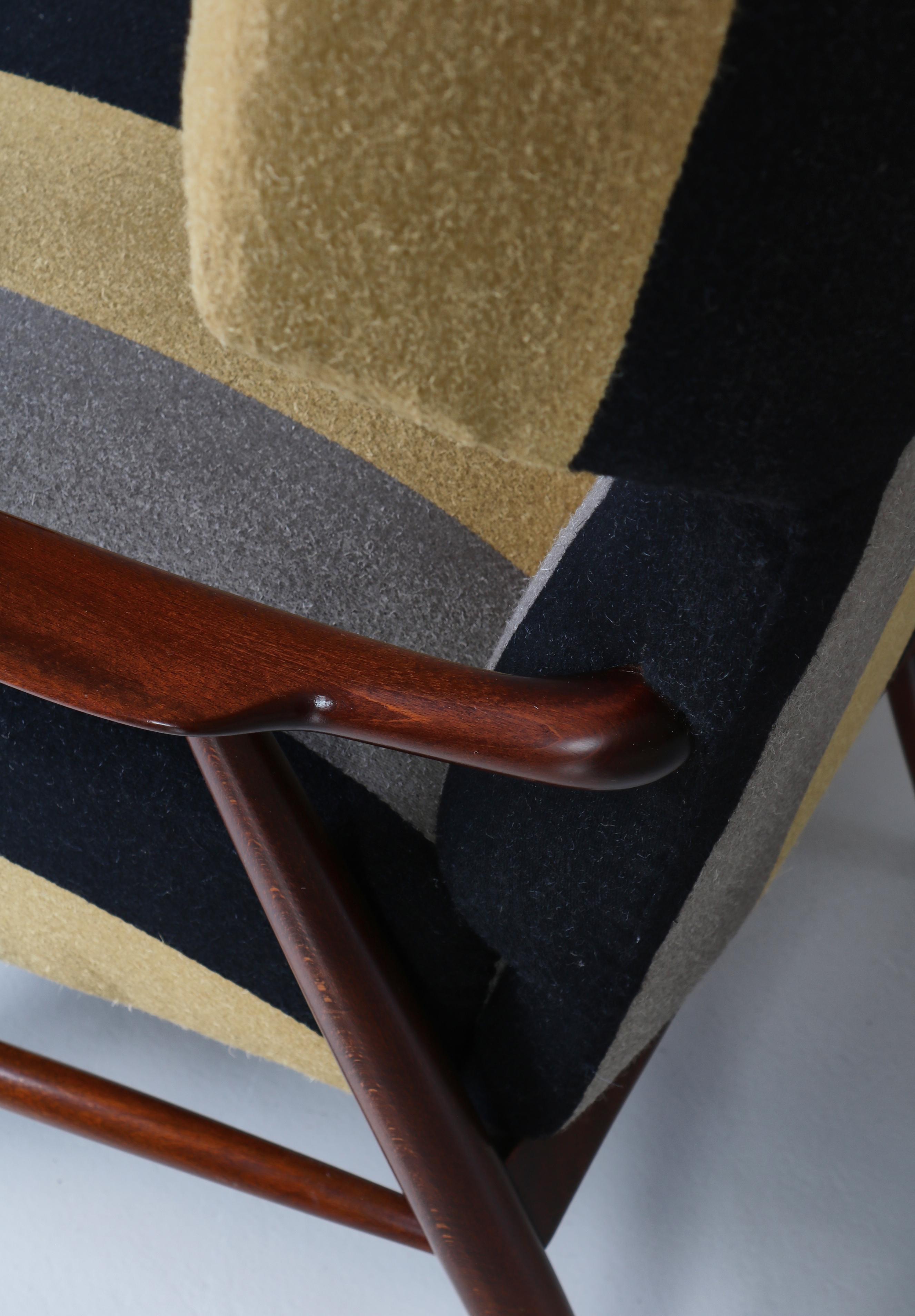 Fauteuil à dossier d'Eva et Nils Koppell pour Slagelse Møbelværk, Danemark, 1947 en vente 8