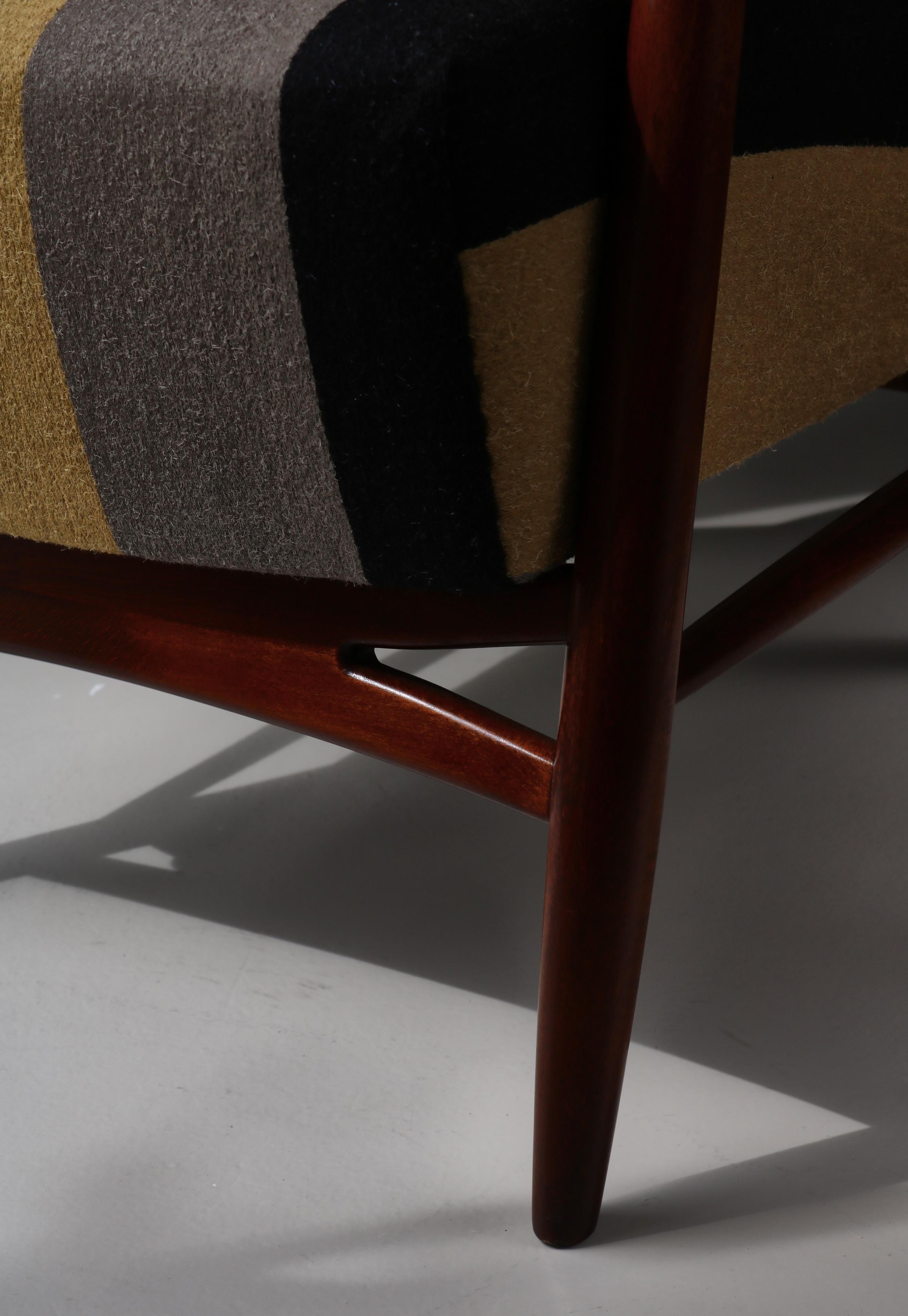 Fauteuil à dossier d'Eva et Nils Koppell pour Slagelse Møbelværk, Danemark, 1947 en vente 10