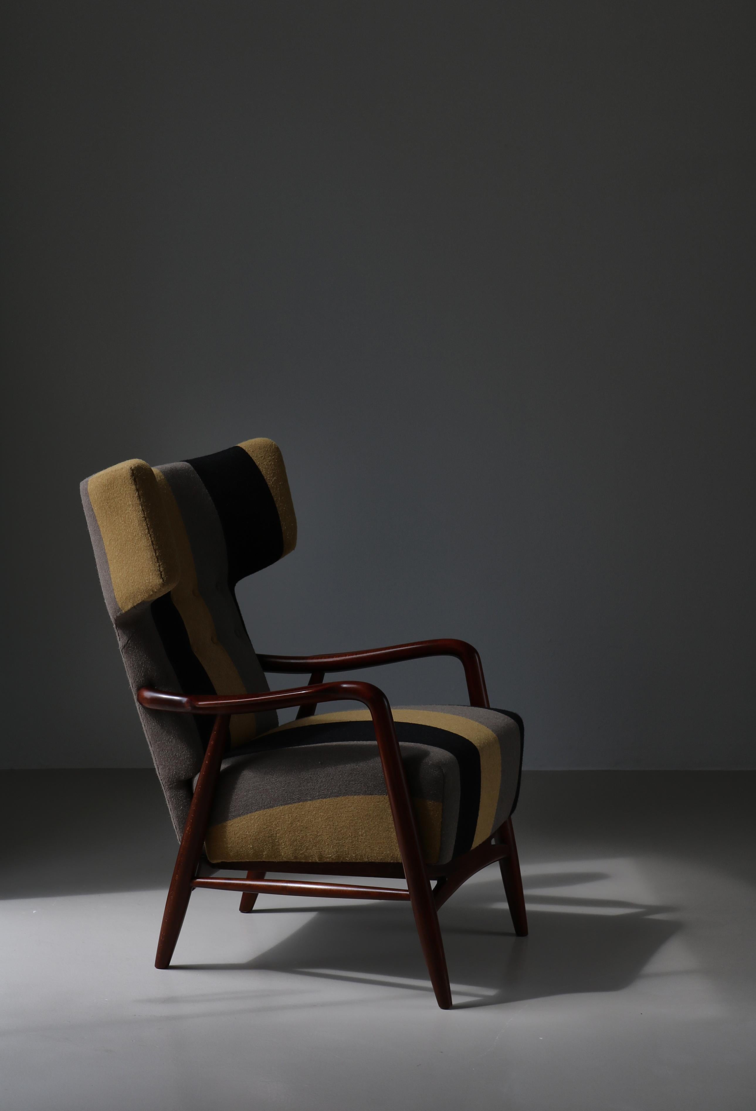 Danois Fauteuil à dossier d'Eva et Nils Koppell pour Slagelse Møbelværk, Danemark, 1947 en vente