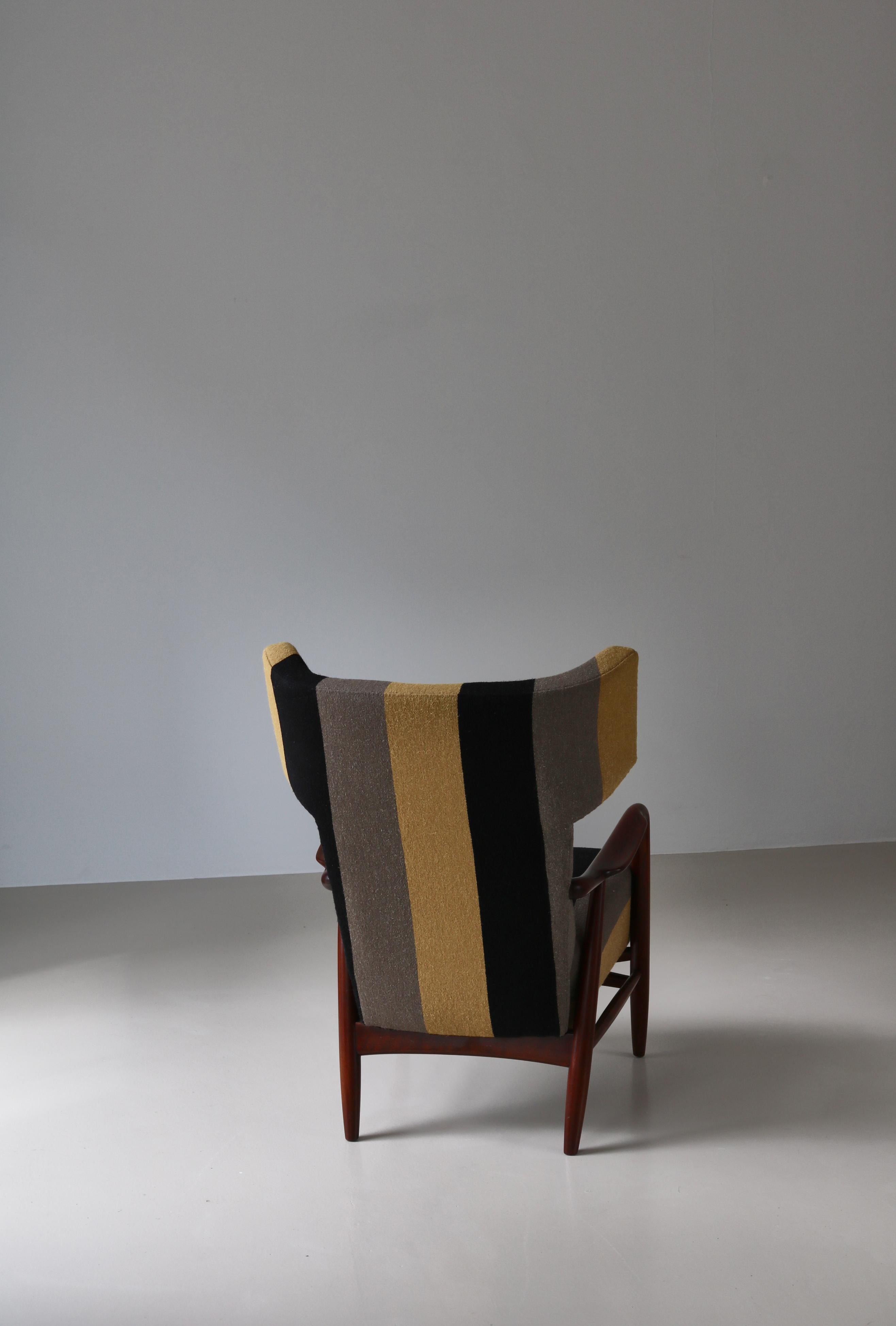 Milieu du XXe siècle Fauteuil à dossier d'Eva et Nils Koppell pour Slagelse Møbelværk, Danemark, 1947 en vente