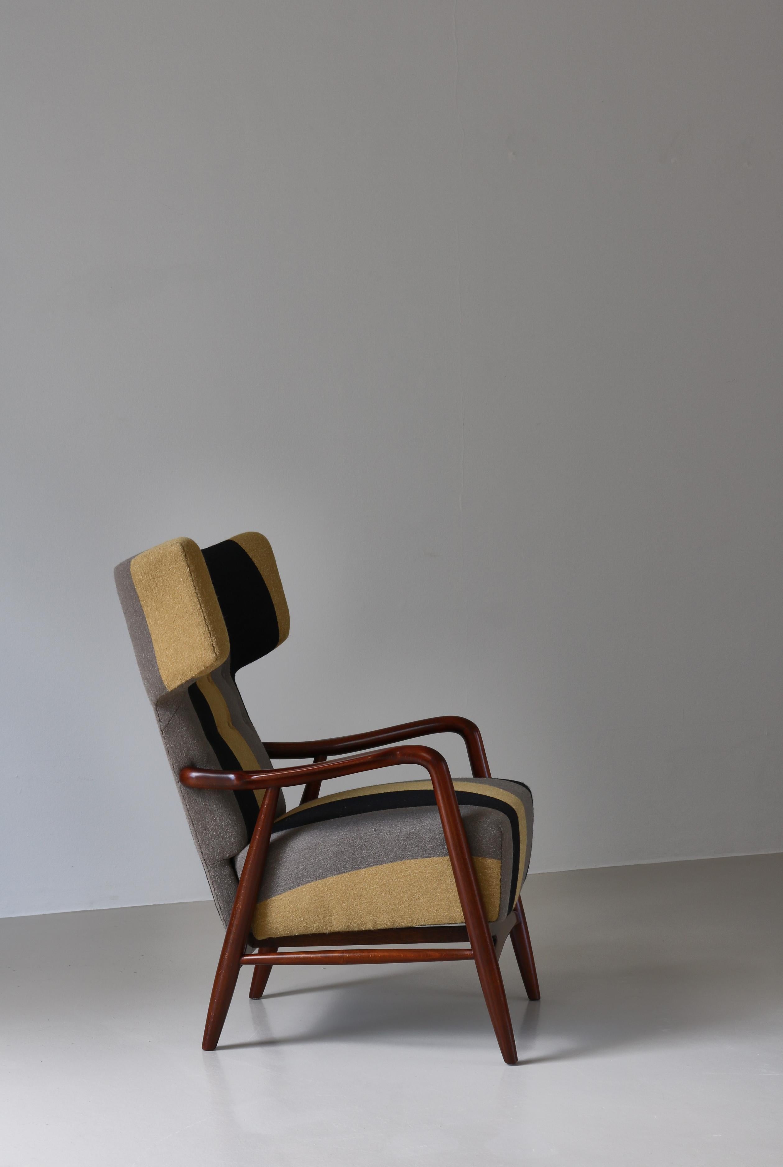 Laine Fauteuil à dossier d'Eva et Nils Koppell pour Slagelse Møbelværk, Danemark, 1947 en vente