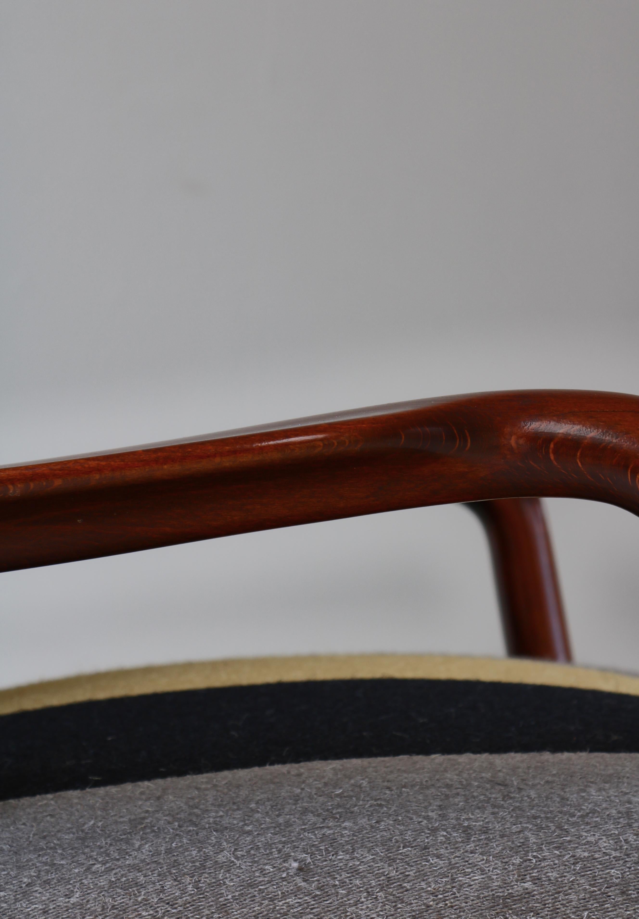 Fauteuil à dossier d'Eva et Nils Koppell pour Slagelse Møbelværk, Danemark, 1947 en vente 2