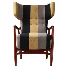 Wingback Armchair by Eva & Nils Koppel for Slagelse Møbelværk, Denmark, 1947