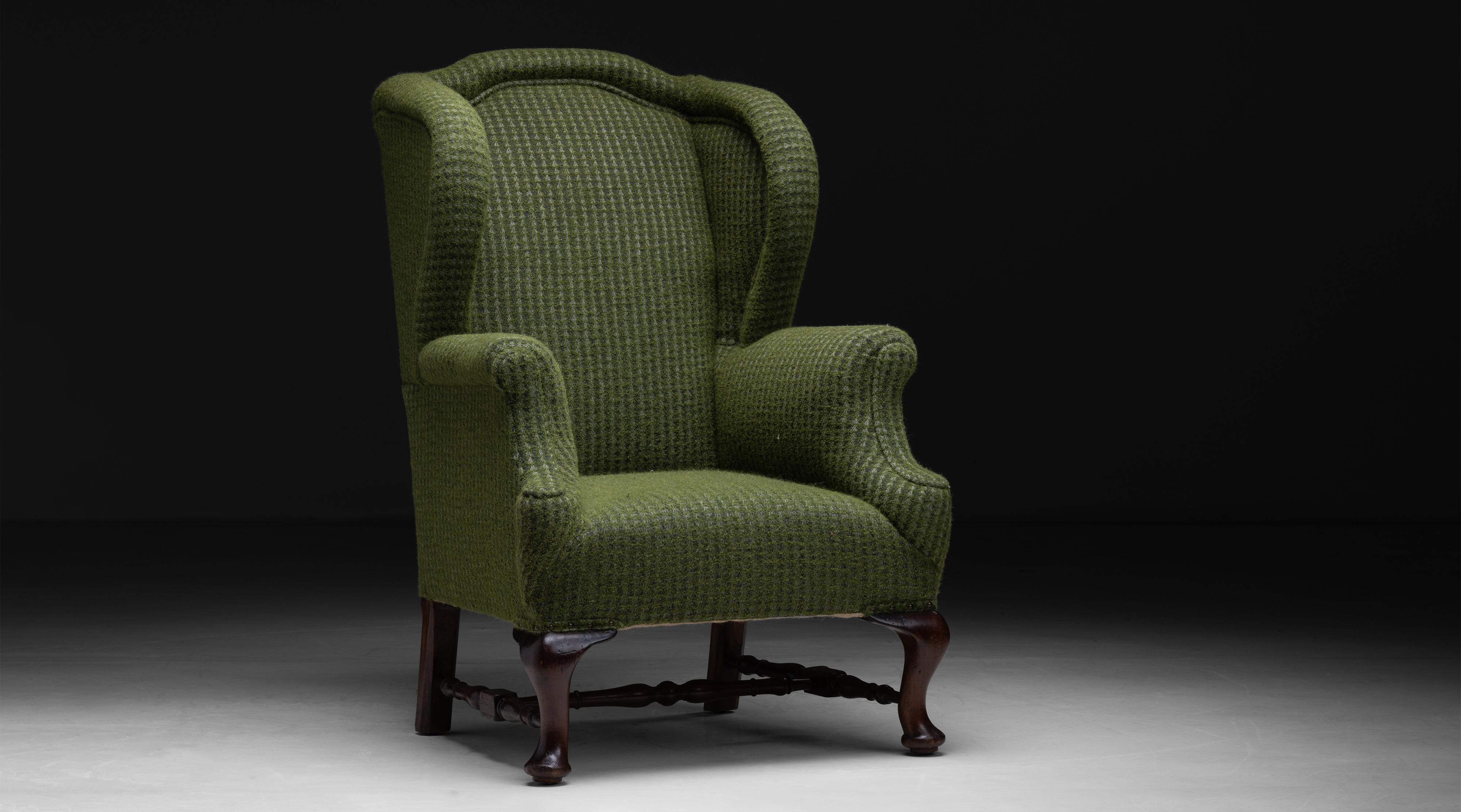 Turned Wingback Armchair by William Birch, England, circa 1890