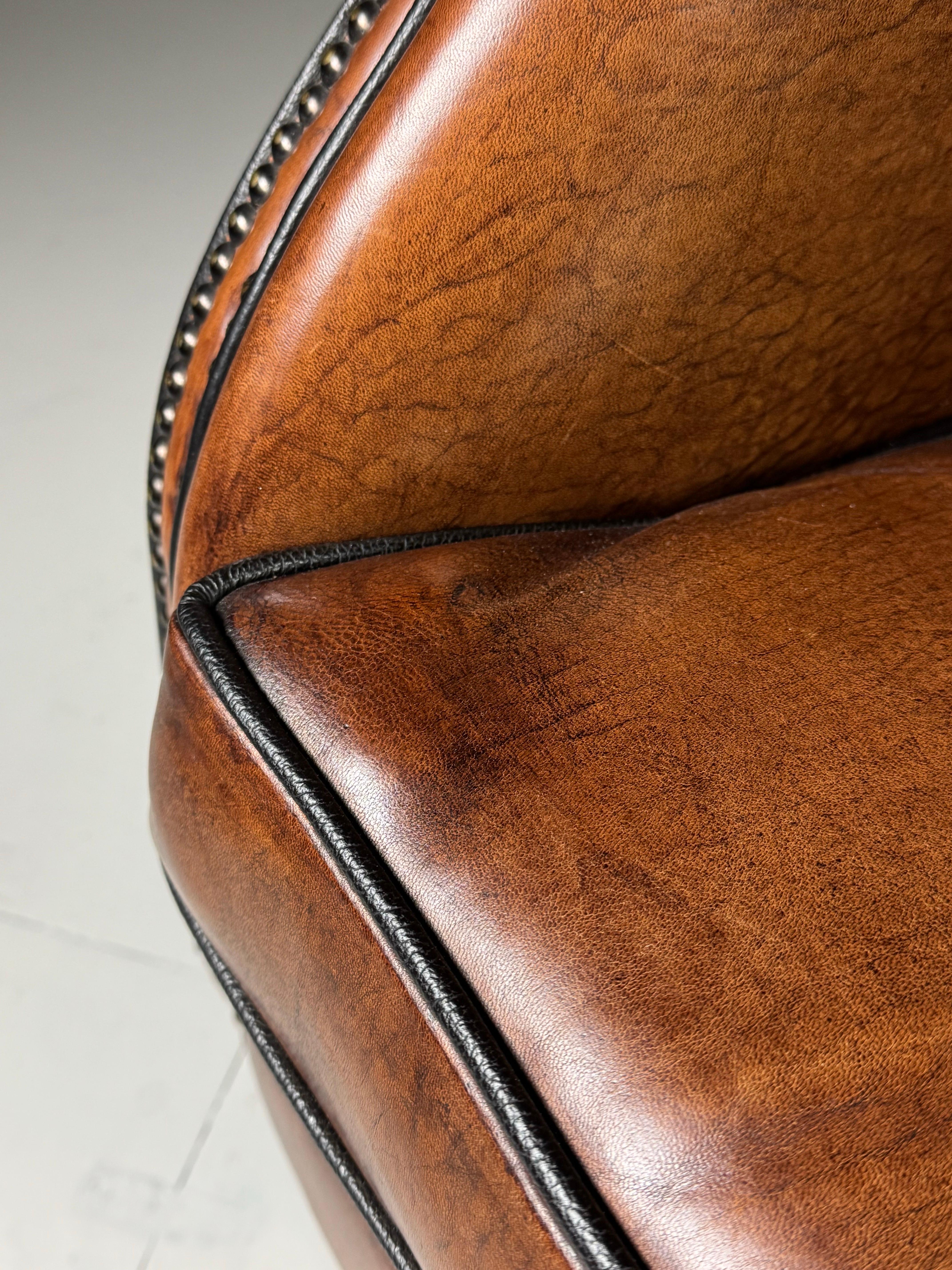 Sillón orejero piel de oveja en venta 5