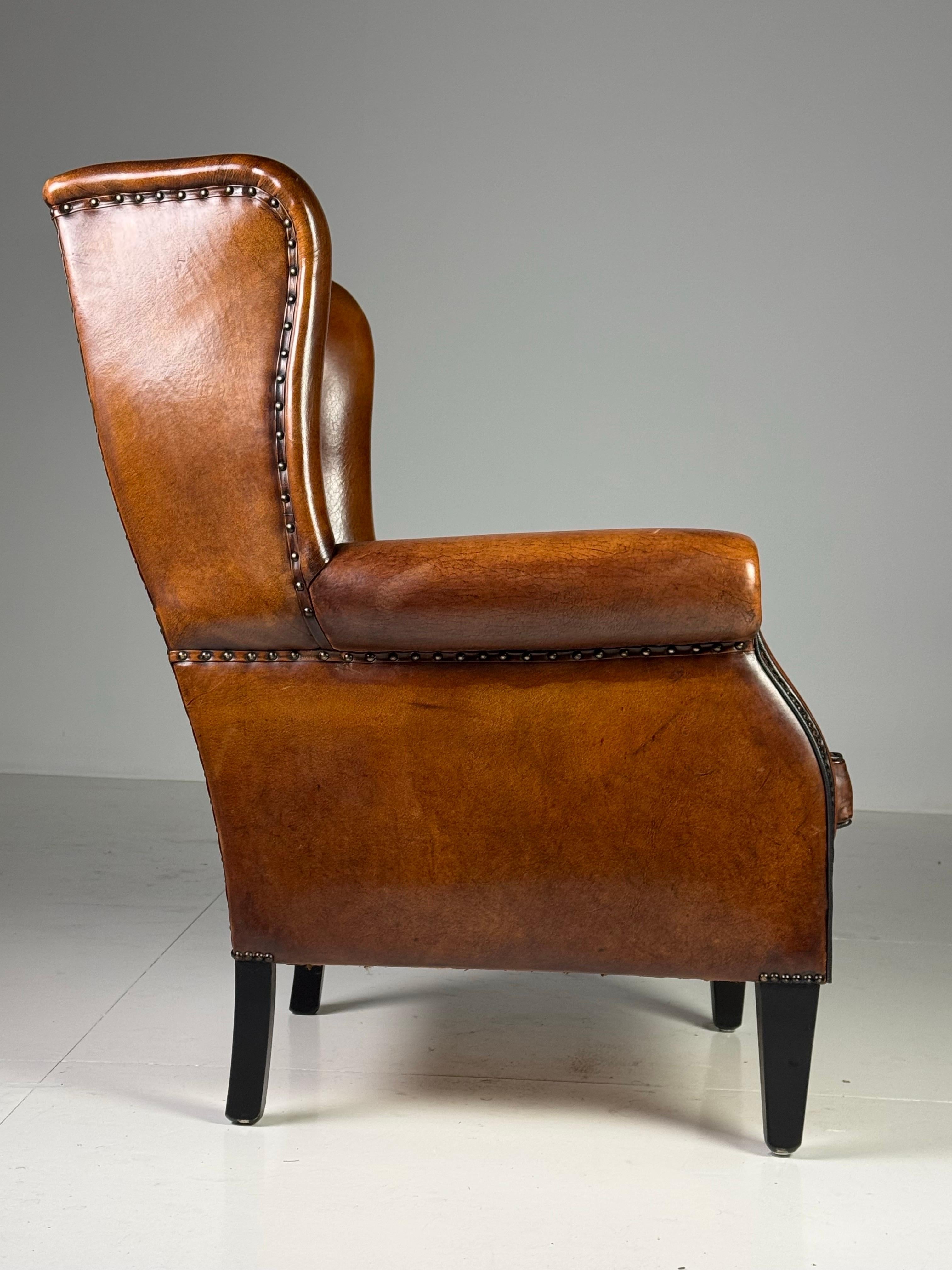 Sillón orejero piel de oveja en venta 1