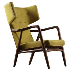 Vintage Wingback Armchairs by Eva Koppel for Slagelse Møbelværk, Denmark, 1947