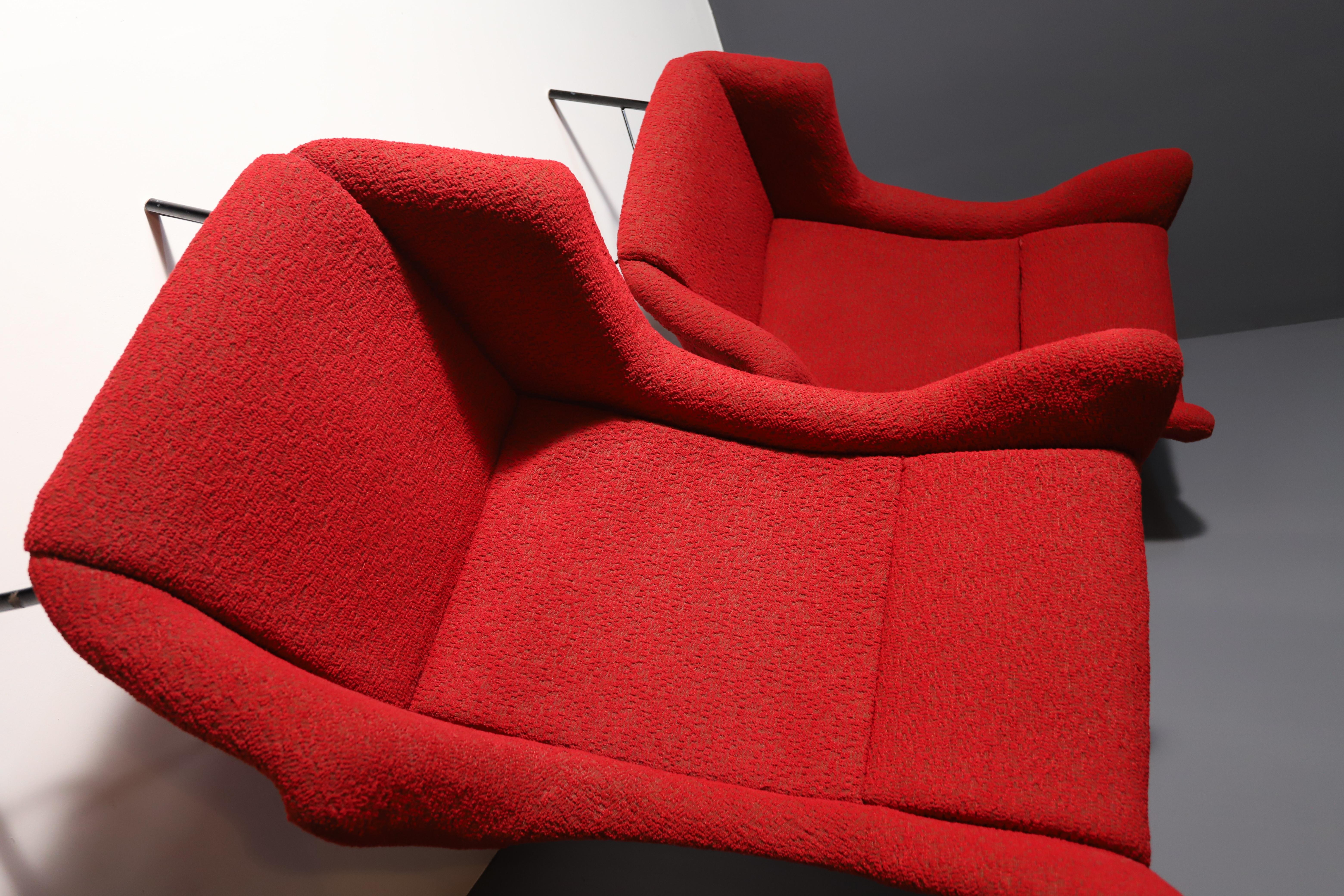 XX secolo Poltrone Wingback di Navrátil & Sépová 1960´, Cecoslovacchia, prezzo per pezzo in vendita