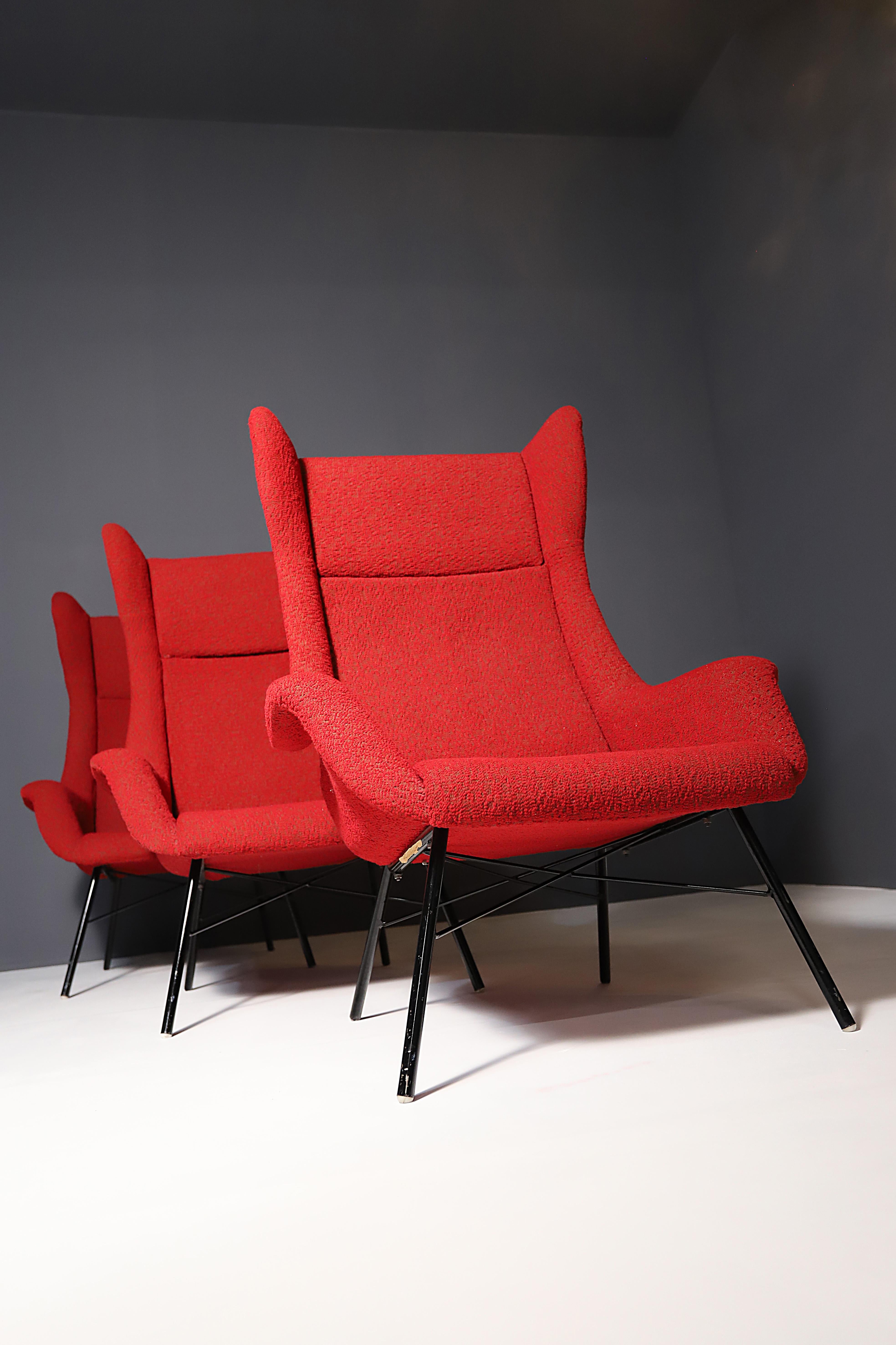Poltrone Wingback di Navrátil & Sépová 1960´, Cecoslovacchia, prezzo per pezzo in vendita 1