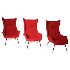 Sillones con respaldo de Navrátil & Sépová Años 60, Checoslovaquia, precio por unidad