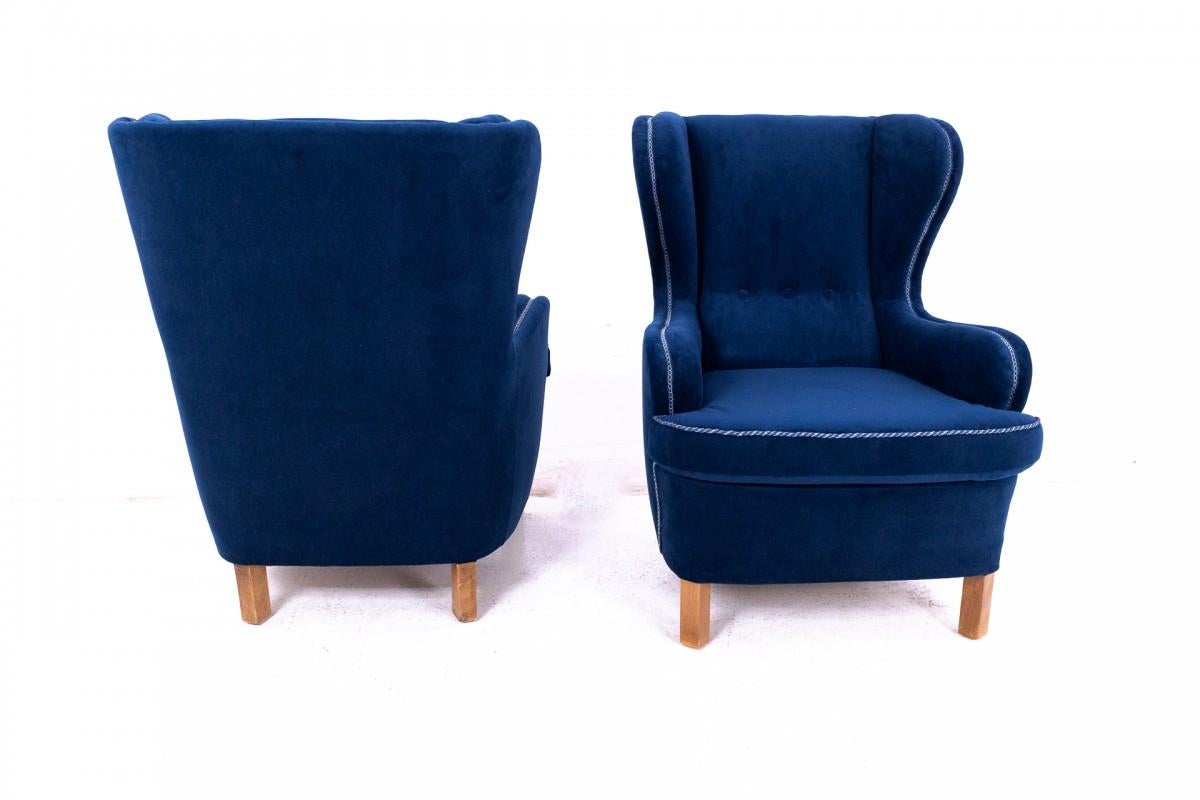 Sillones con respaldo, Norte de Europa, mediados del siglo XX. Después de la renovación. Escandinavo en venta