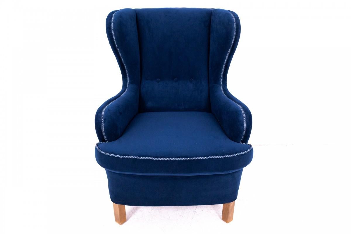 Sillones con respaldo, Norte de Europa, mediados del siglo XX. Después de la renovación. en Bueno estado para la venta en Chorzów, PL