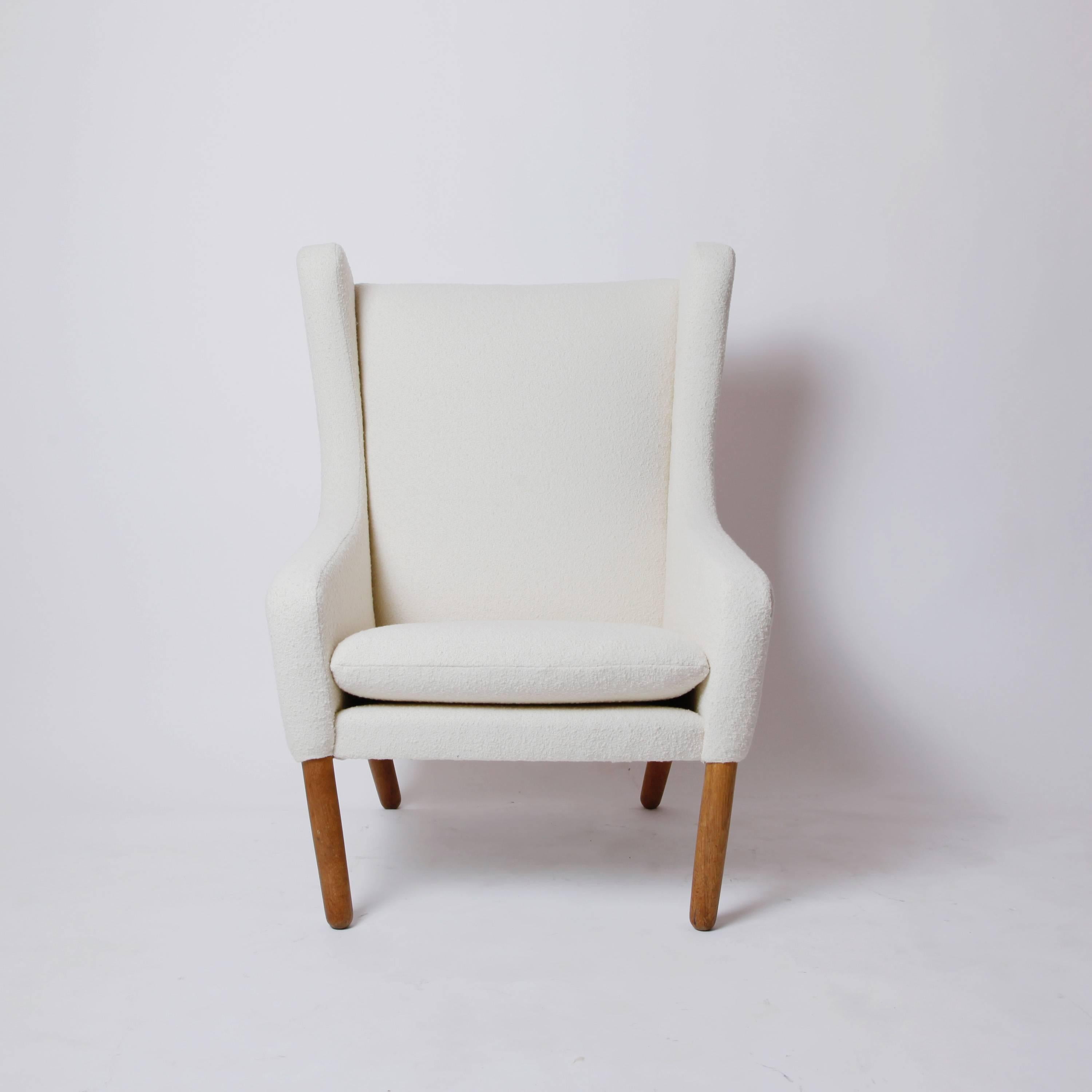 Scandinavian Modern Wingback Chair by Poul Volther