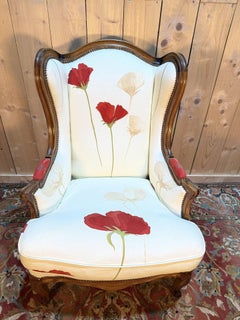 Wingback Chair in Louis XV Style