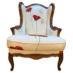 Wingback Chair in Louis XV Style