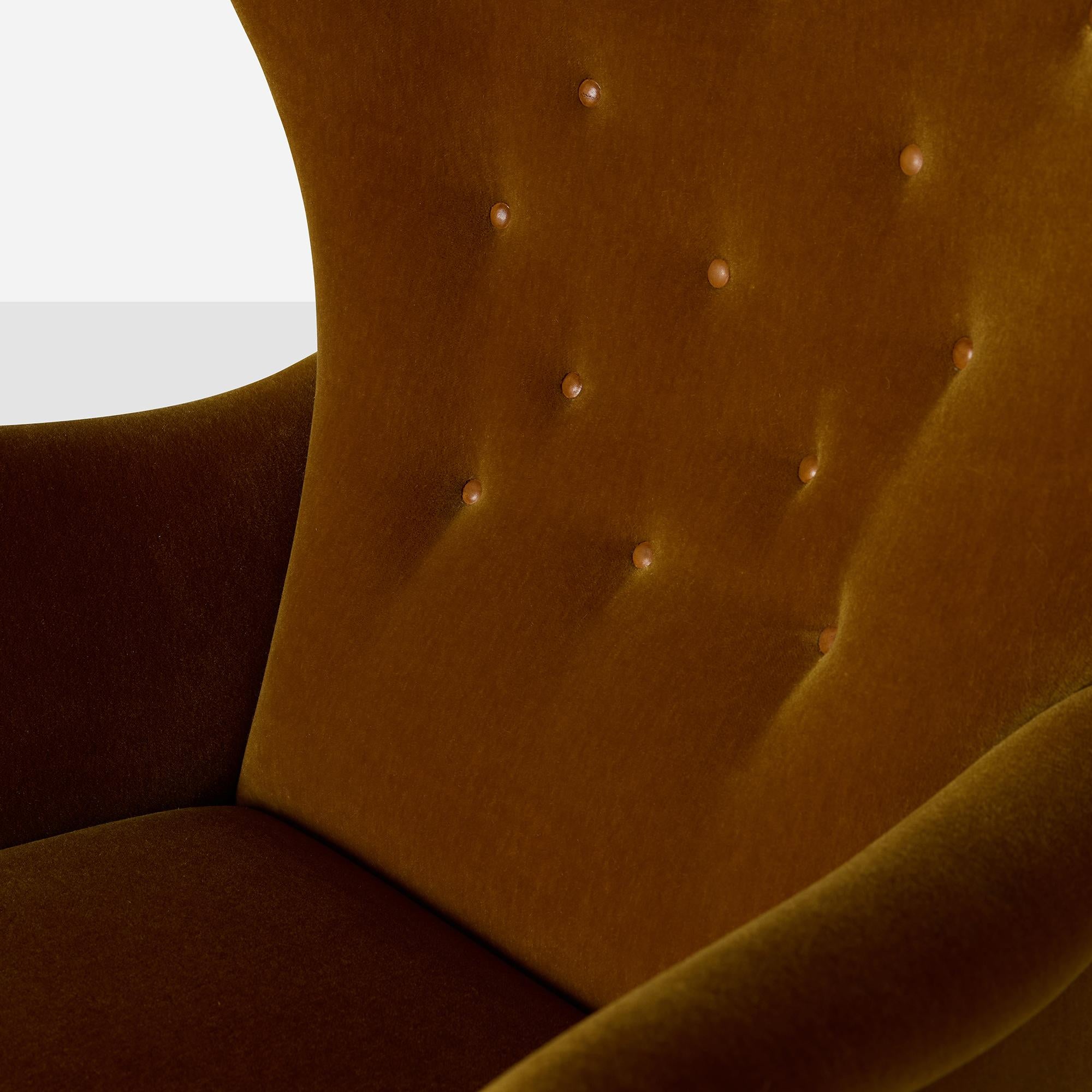 Tissu Chaise à dossier dans le style de Frits Henningsen en vente