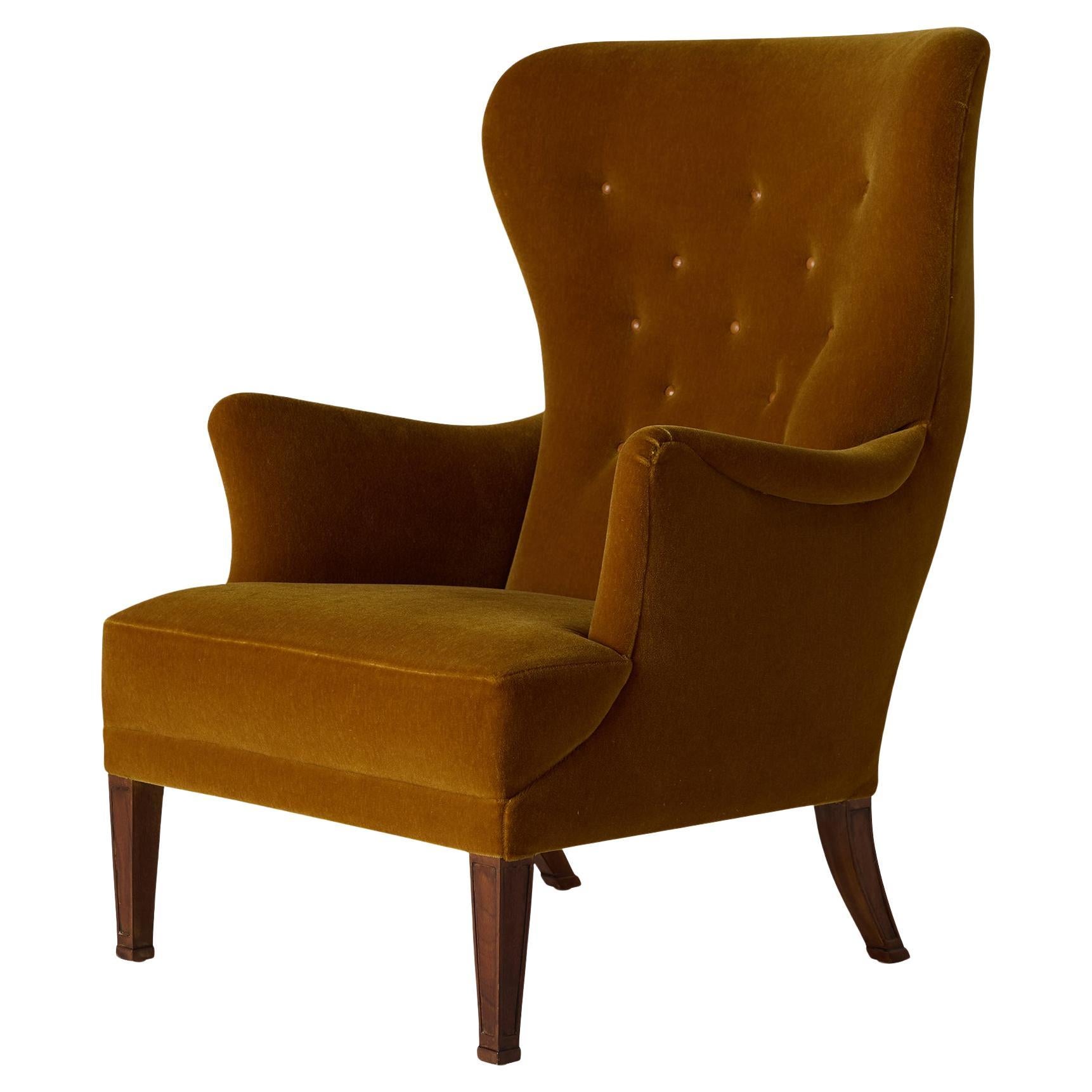 Chaise à dossier dans le style de Frits Henningsen