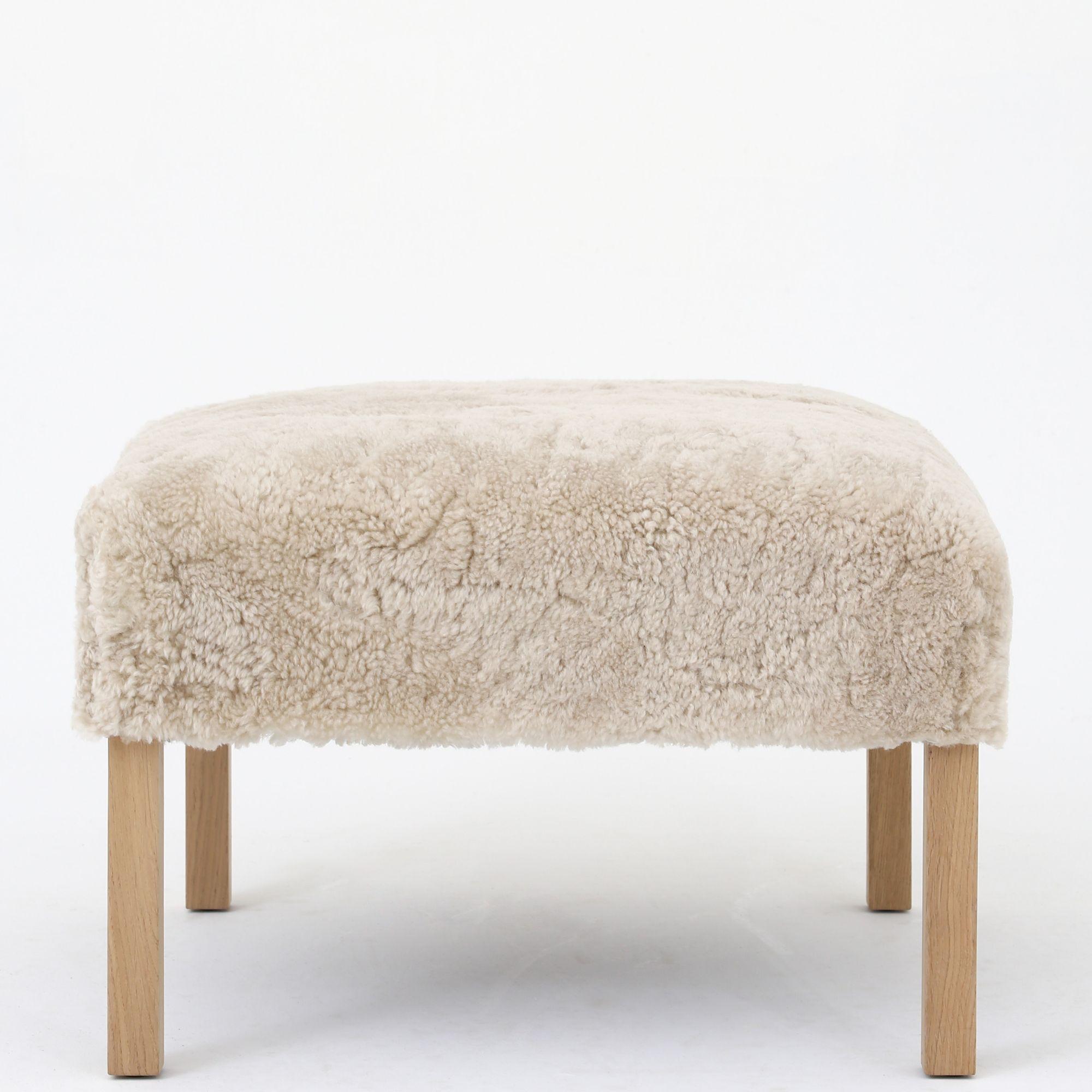 XXIe siècle et contemporain Chaise Wingback avec tabouret d'Ejner Larsen en vente