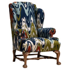 Wingback in Jacquard di Pierre Frey, Inghilterra, 1890