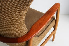 Sillón reclinable de Aksel Bender Madsen para Bovenkamp 1950 roble teca holandés