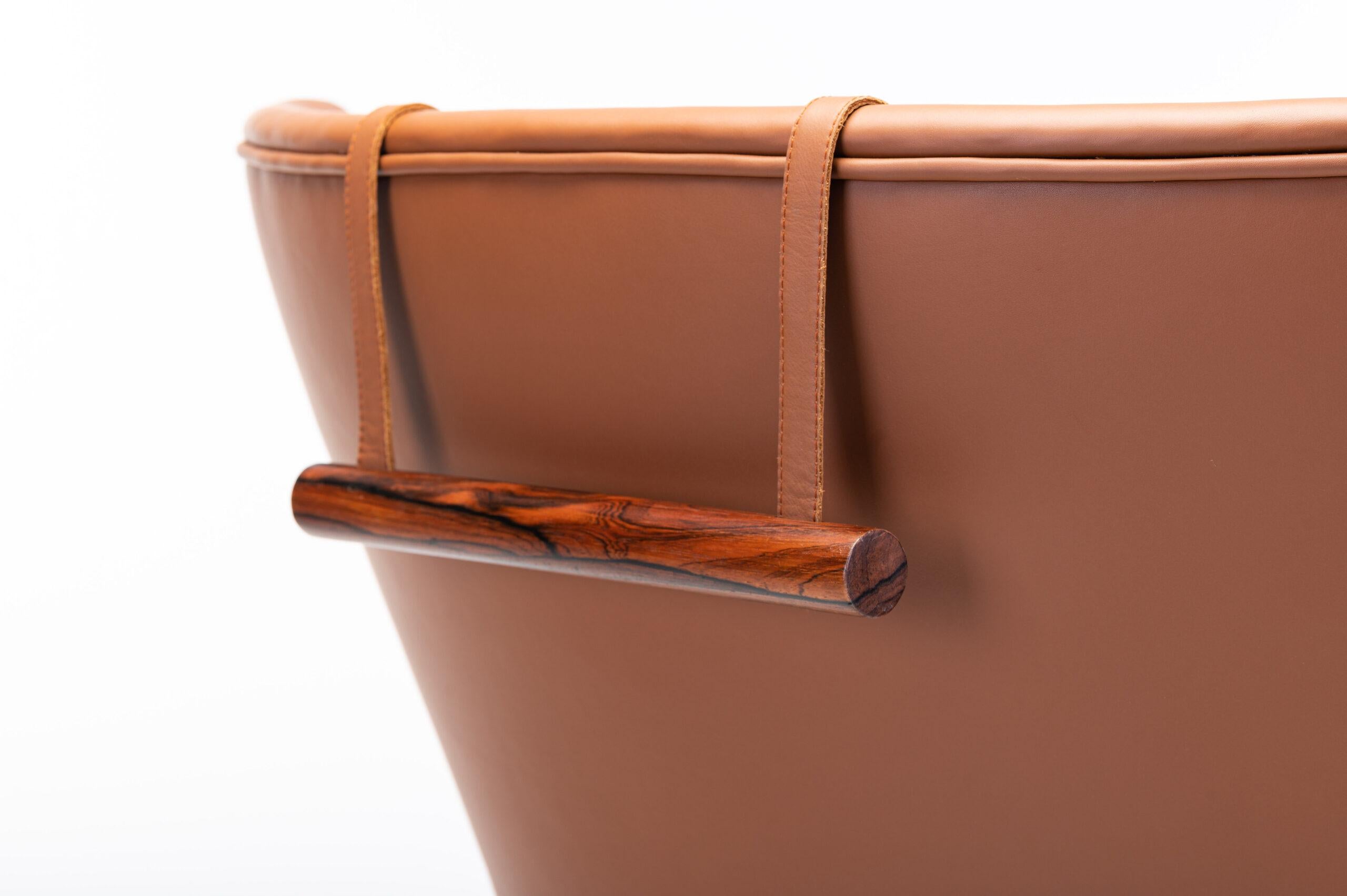 Wingback Lounge Chair von Ib Kofod-Larsen für Fröscher im Angebot 10