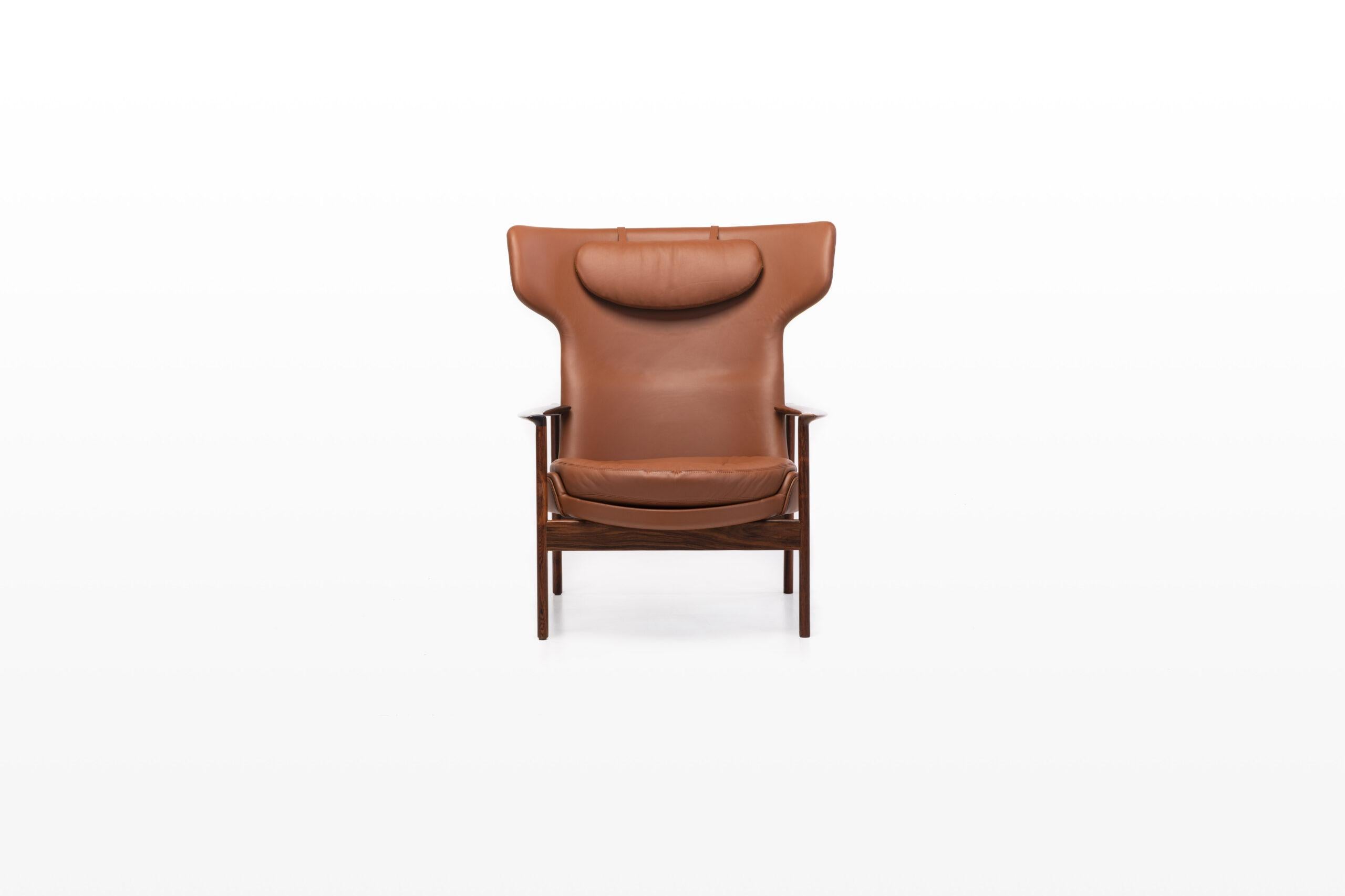 Wingback Lounge Chair by Ib Kofod Larsen for Fröscher For Sale 13