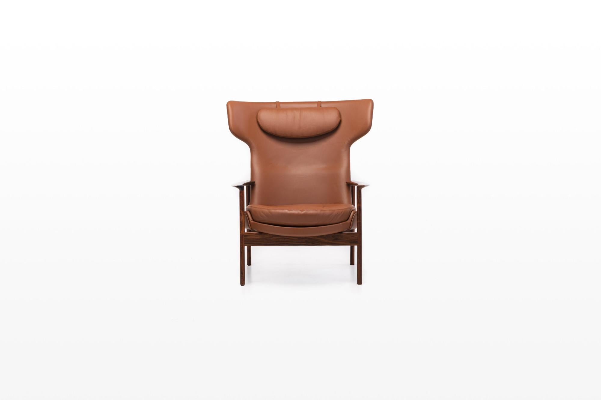 Butaca Wingback de Ib Kofod-Larsen para Fröscher Moderno de mediados de siglo en venta