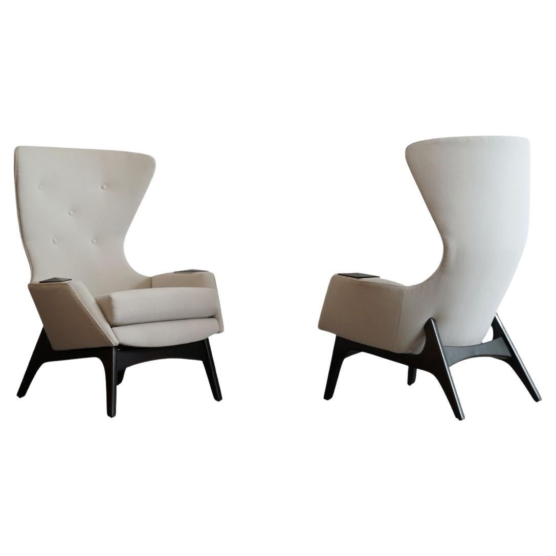 Wingback Lounge Chairs by Adrian Pearsall, C. 1950s