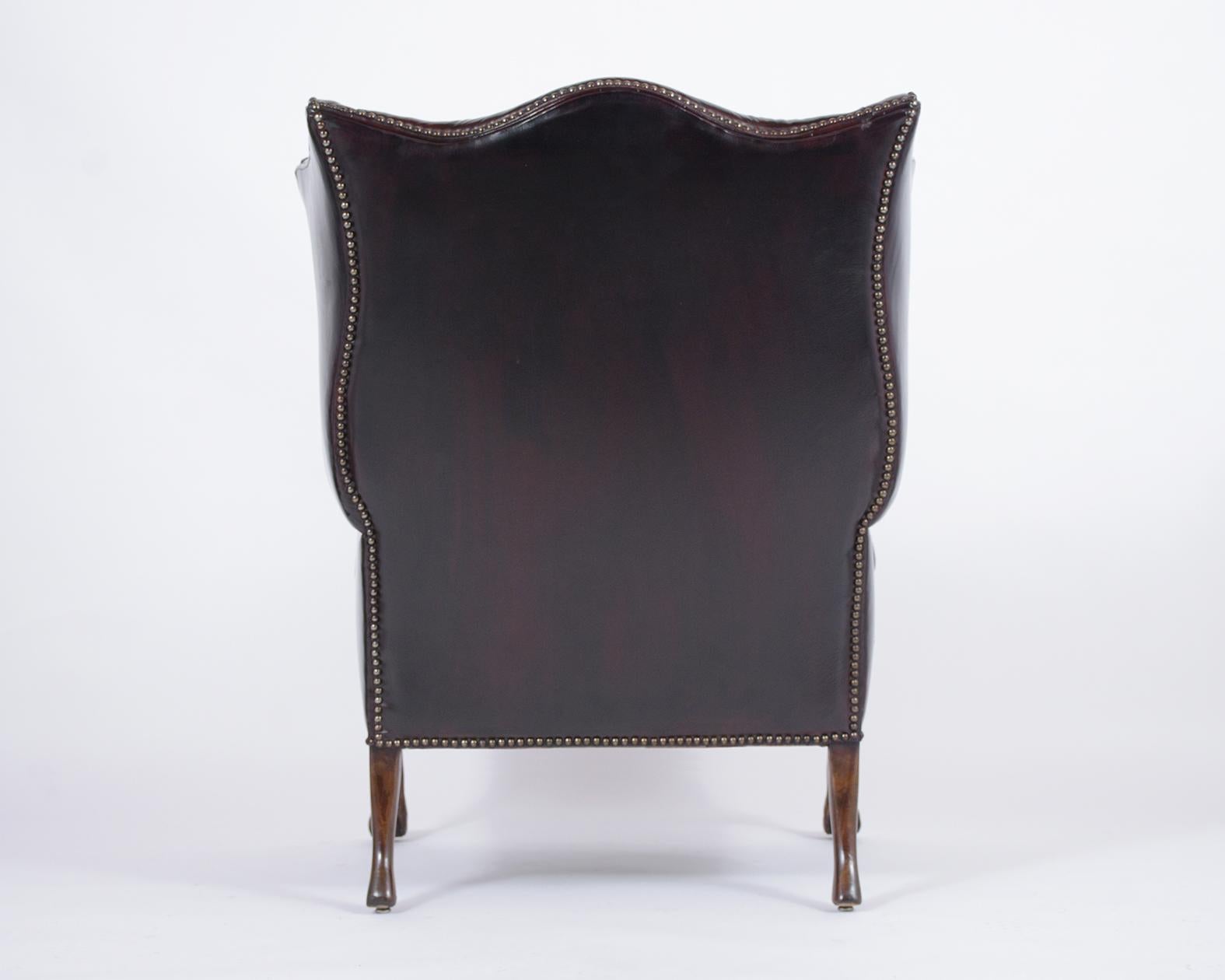 Upholstery Wingback Style Leather Armchair