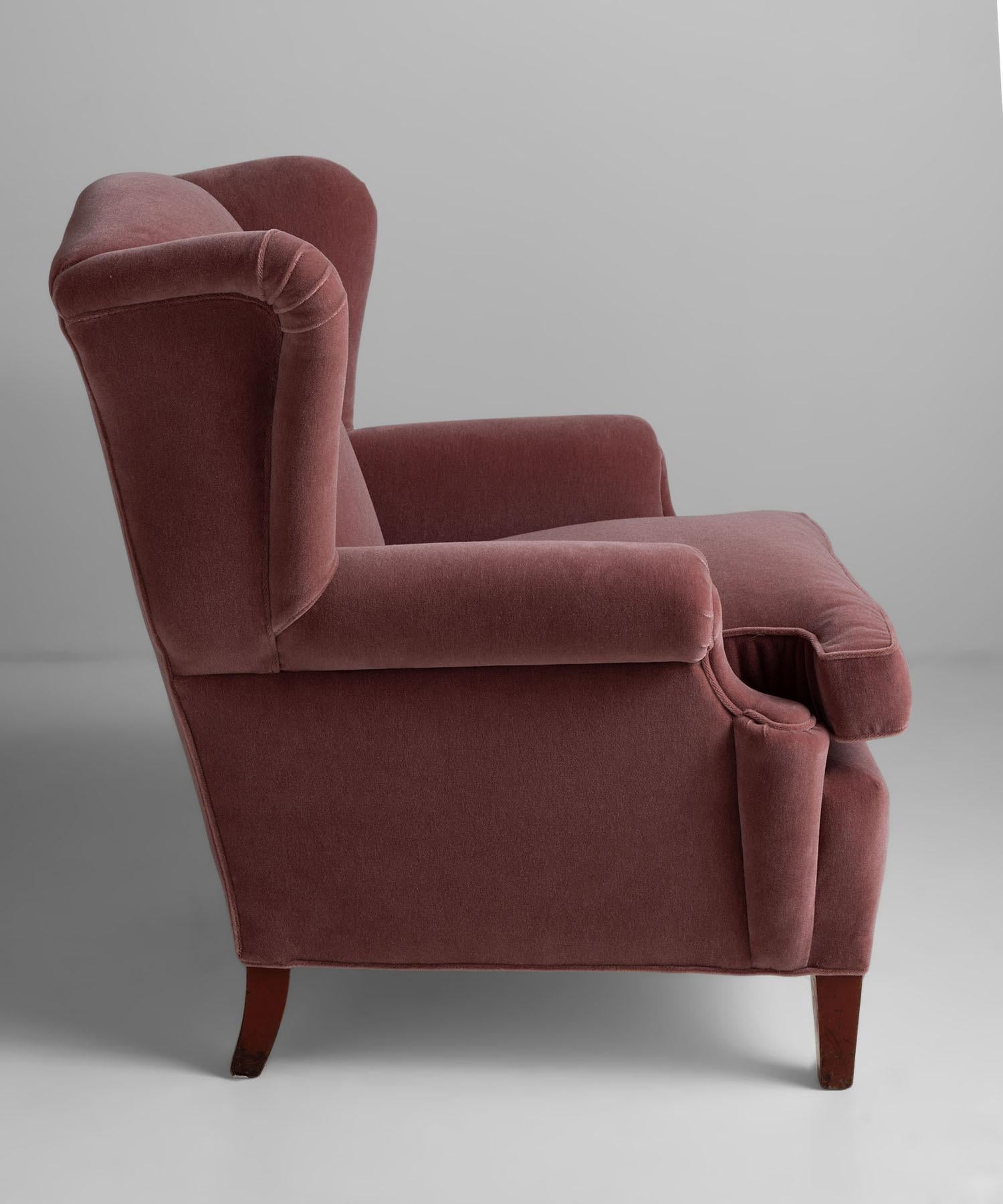 European Winged Armchair