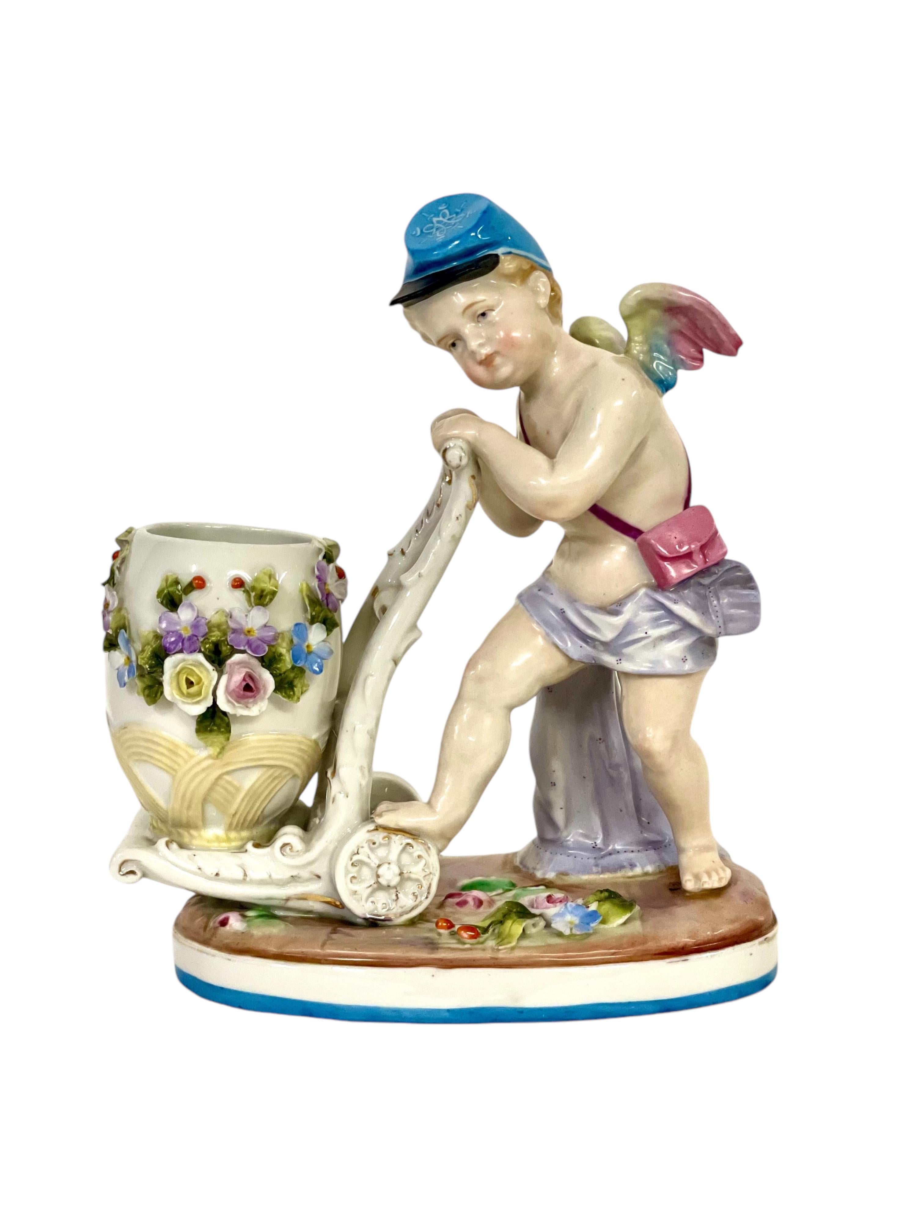 Majolica Cherubino alato 