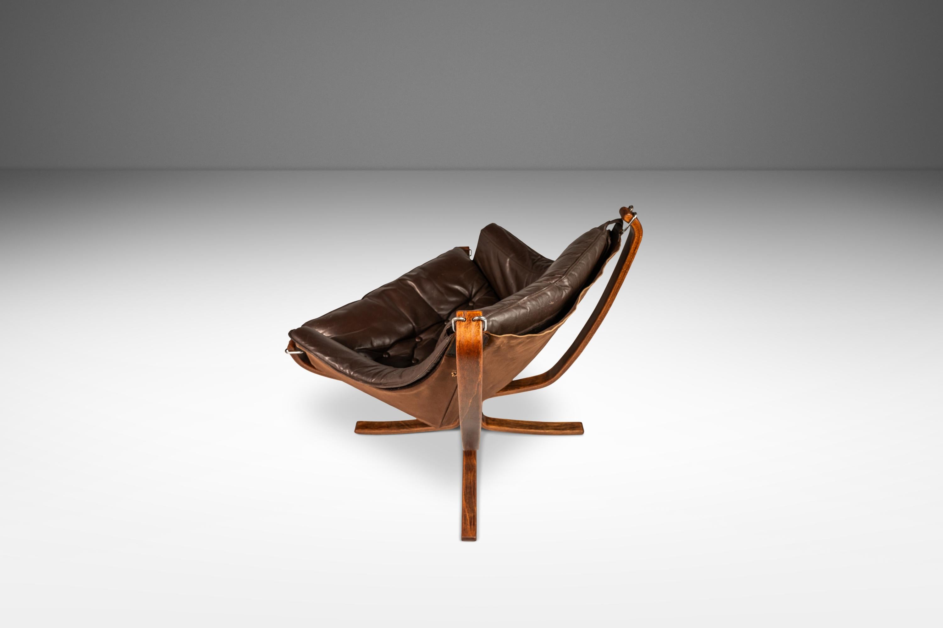 Silla Halcón Alado de Sigurd Ressel para Vatne Møbler, c. 1970, Noruega Haya en venta