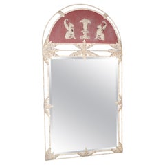 Miroir néoclassique en fer ailé Griffin Gesso d'aspect ancien de Jonathan Richards