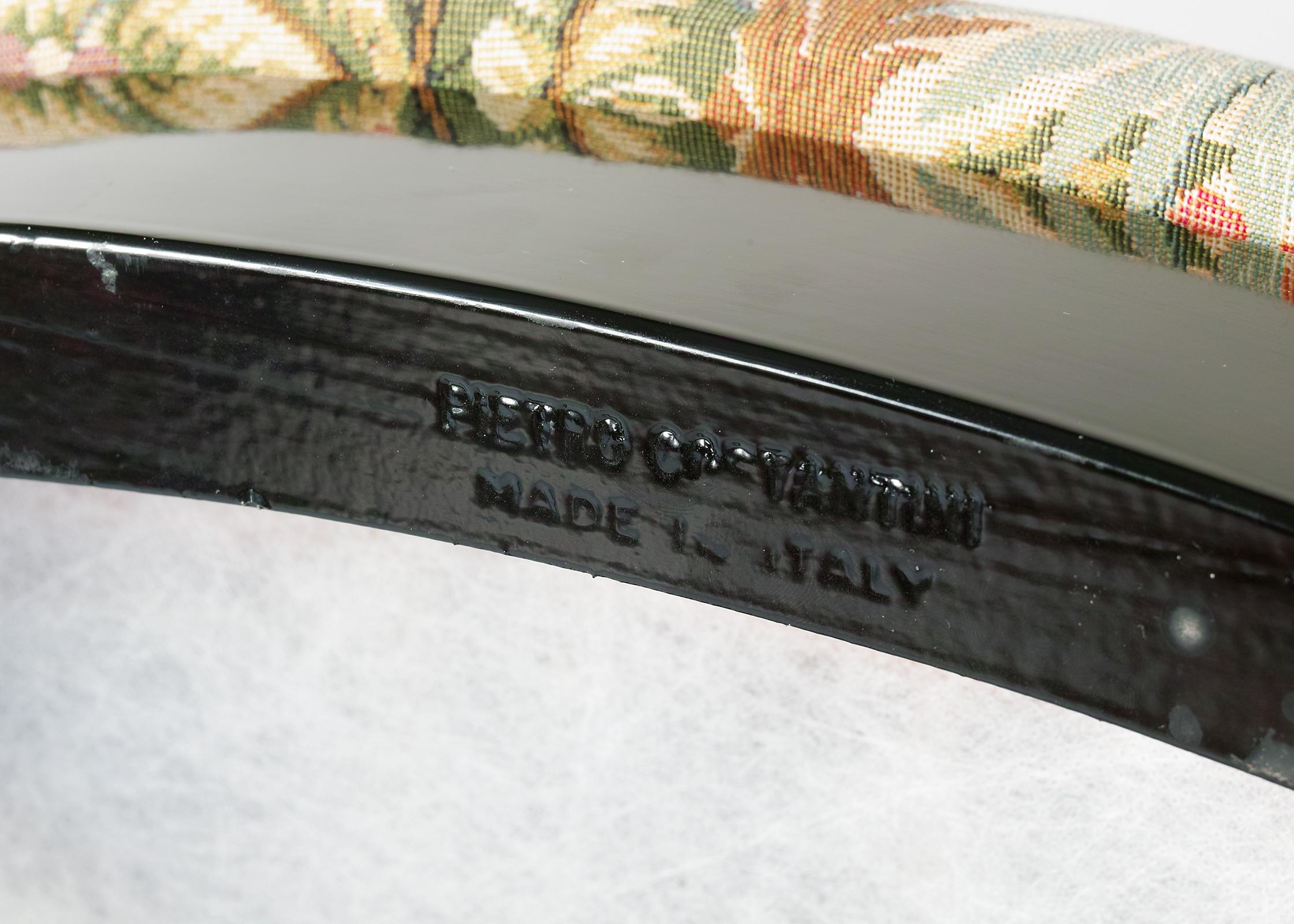 Winged Italian Lacquer Side Chairs by Pietro Constantini 6