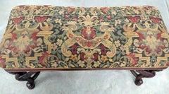 Winged Maiden Figural Victorian Bench Attributed Horner