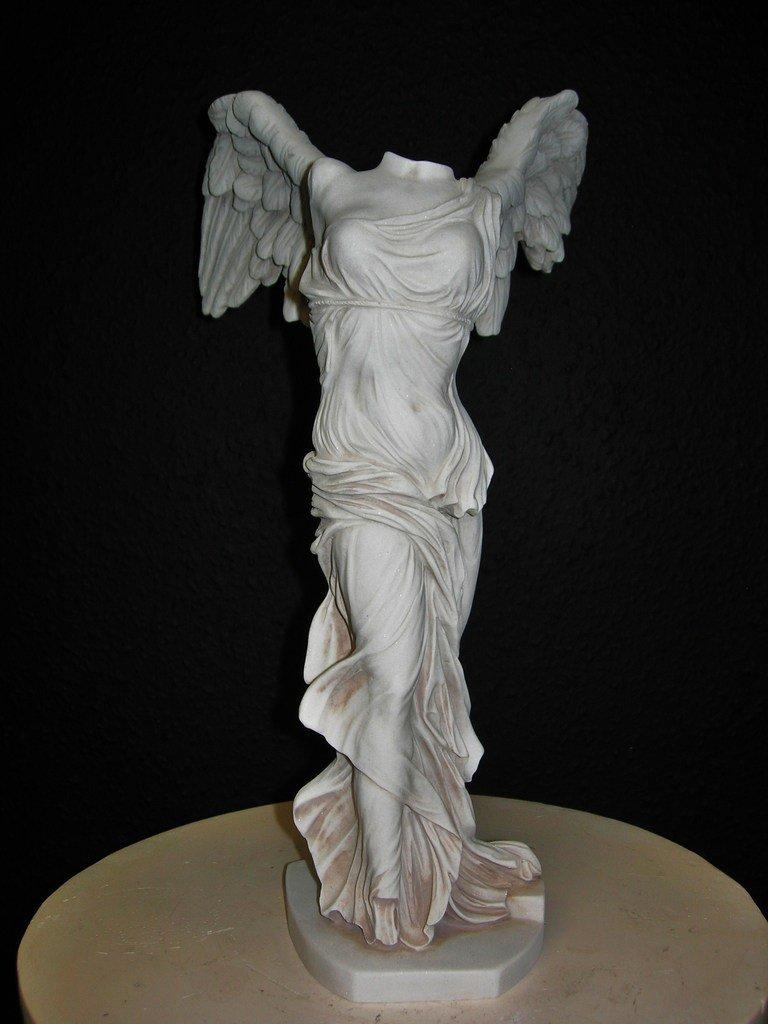 British Winged Victory Small Marble Bust, 20th Century For Sale