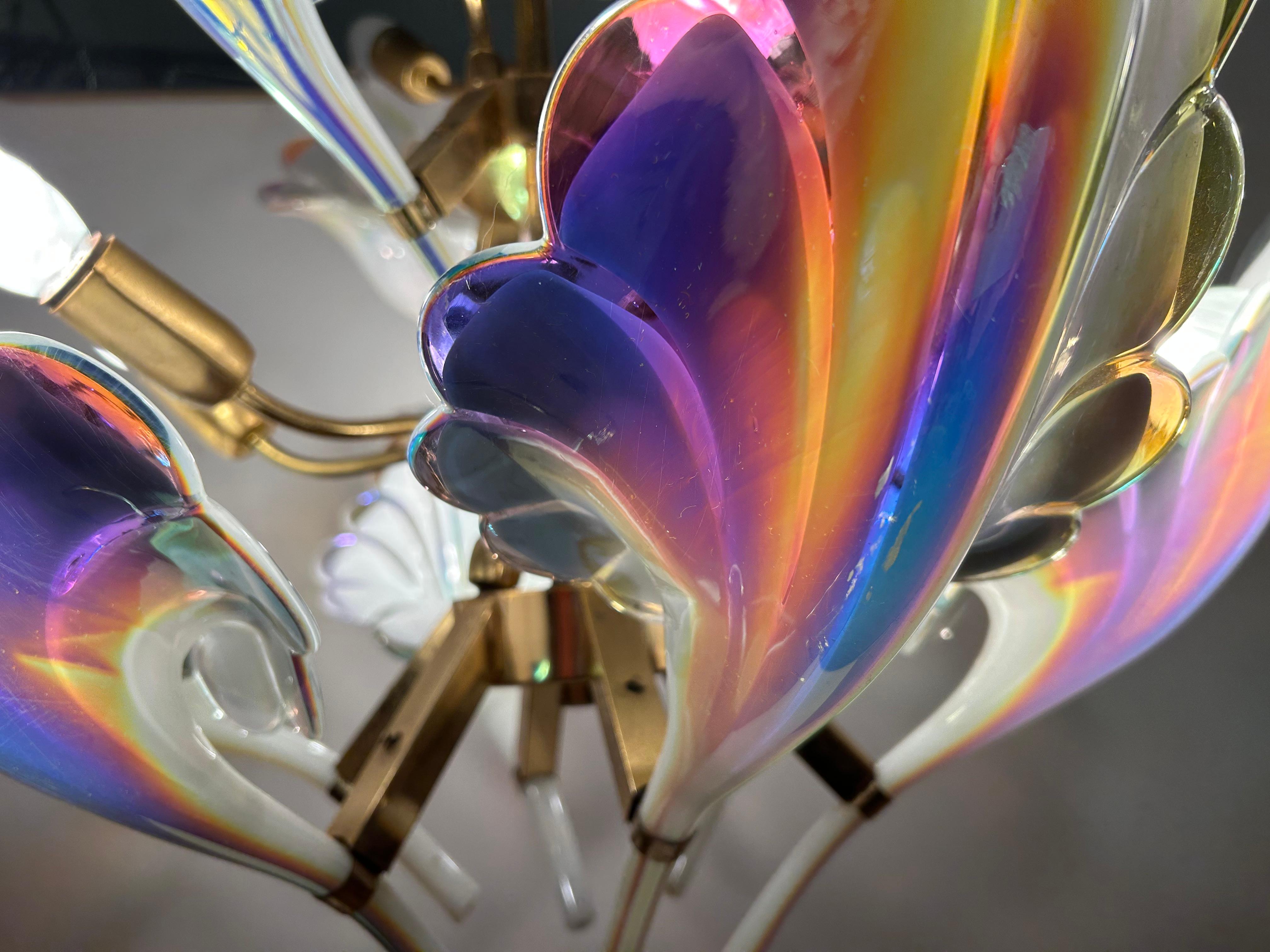Wings of Freedom, Majestic Murano Chandelier, 1980's im Angebot 2