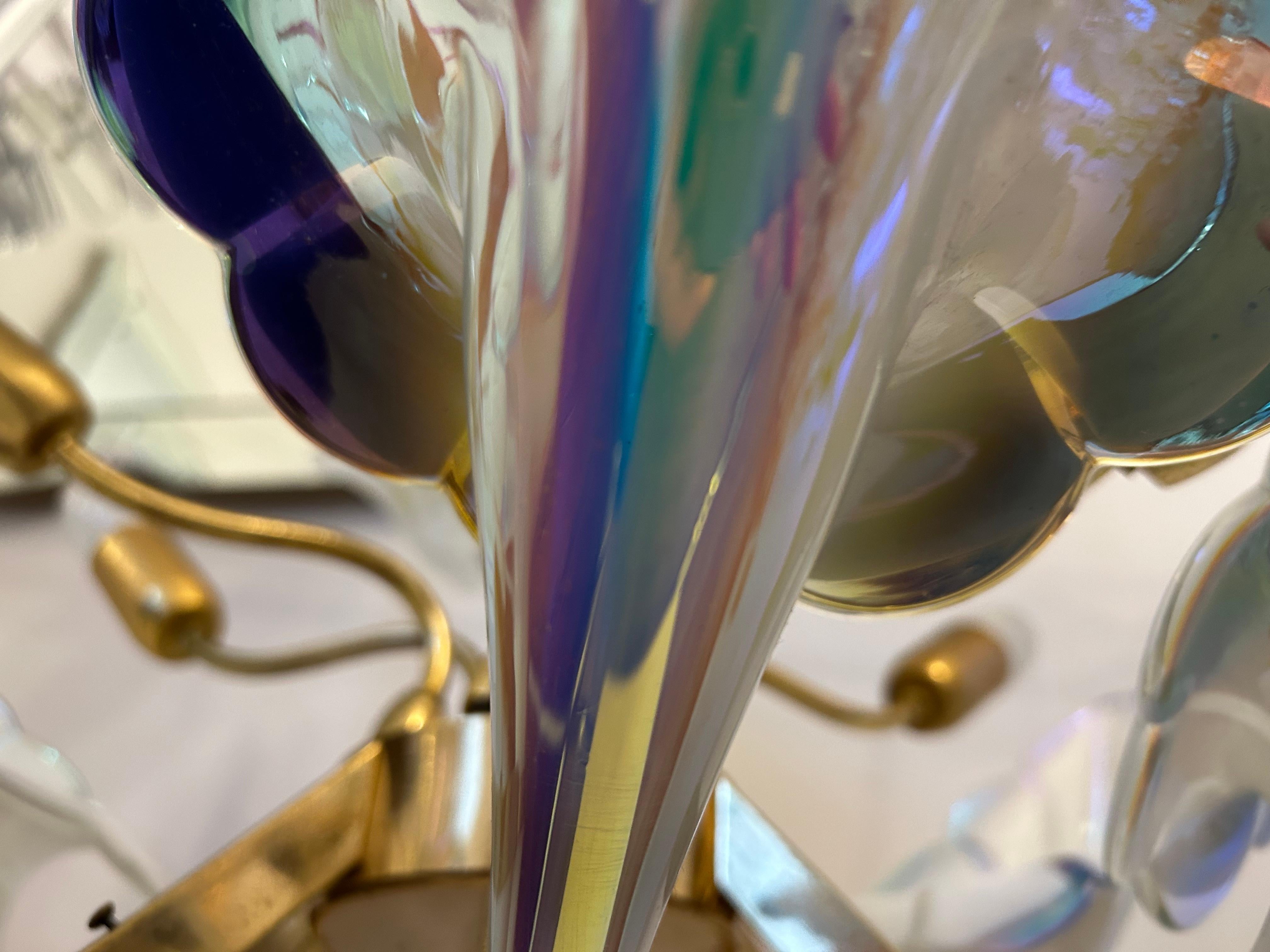 Wings of Freedom, Majestic Murano Chandelier, 1980's (Moderne der Mitte des Jahrhunderts) im Angebot